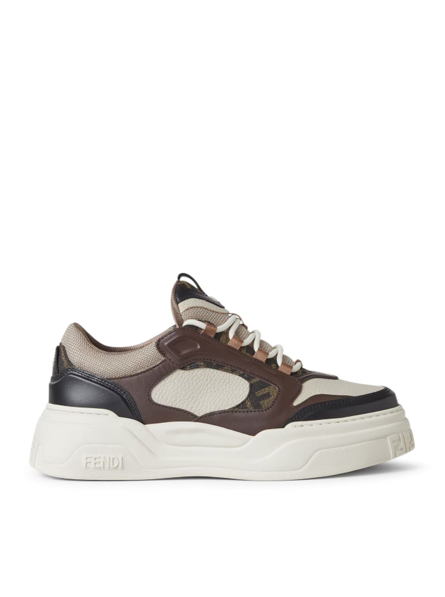 Fendi FENDI FORCE LEATHER SNEAKERS