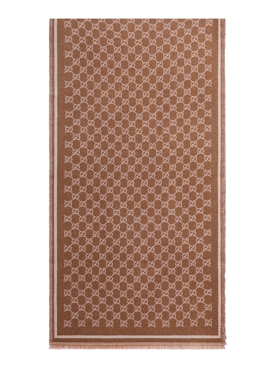 Gucci DOUBLE SIDE "GG" WOOL SCARF