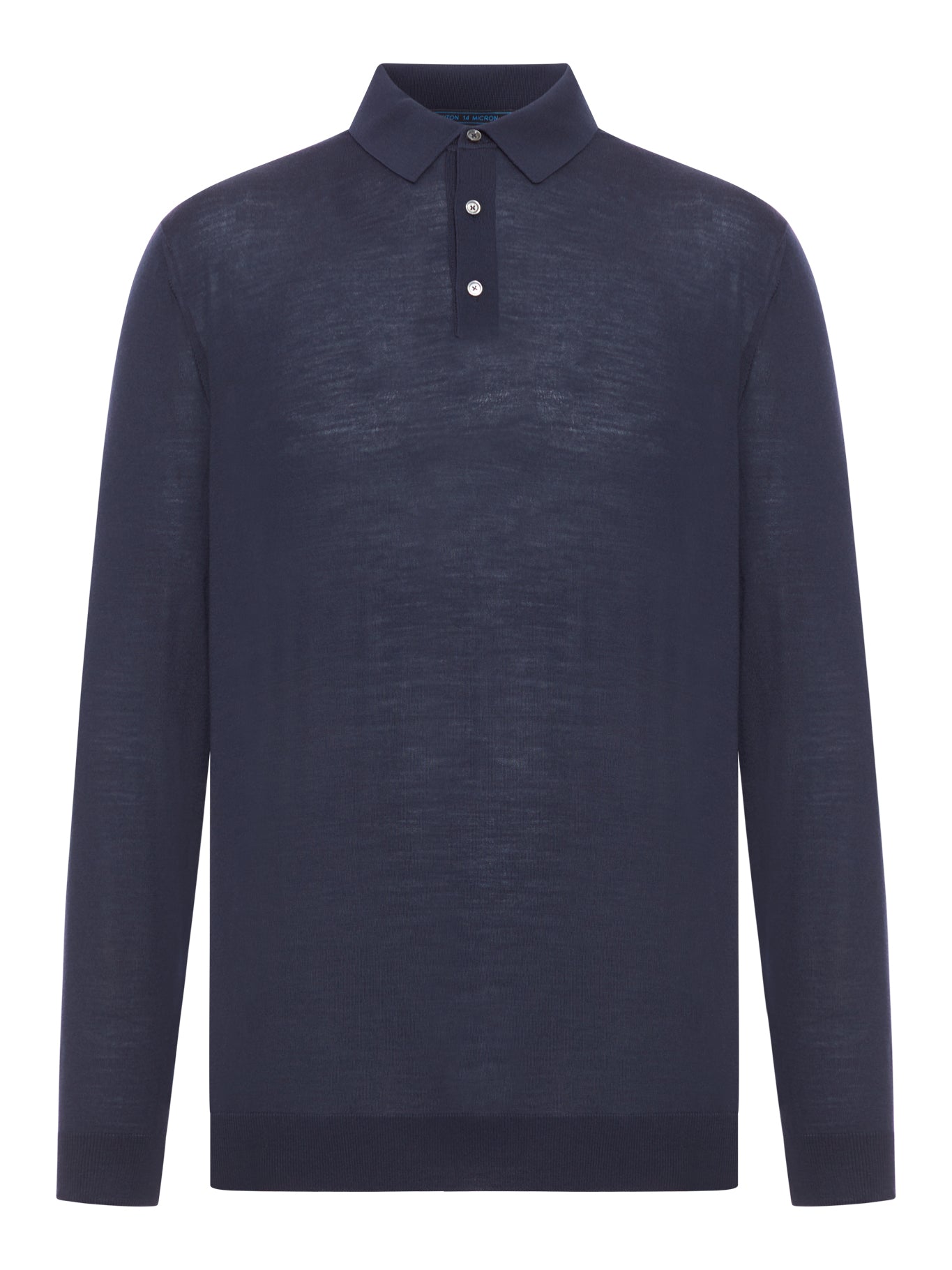 Kiton LONG-SLEEVED WOOL POLO SHIRT