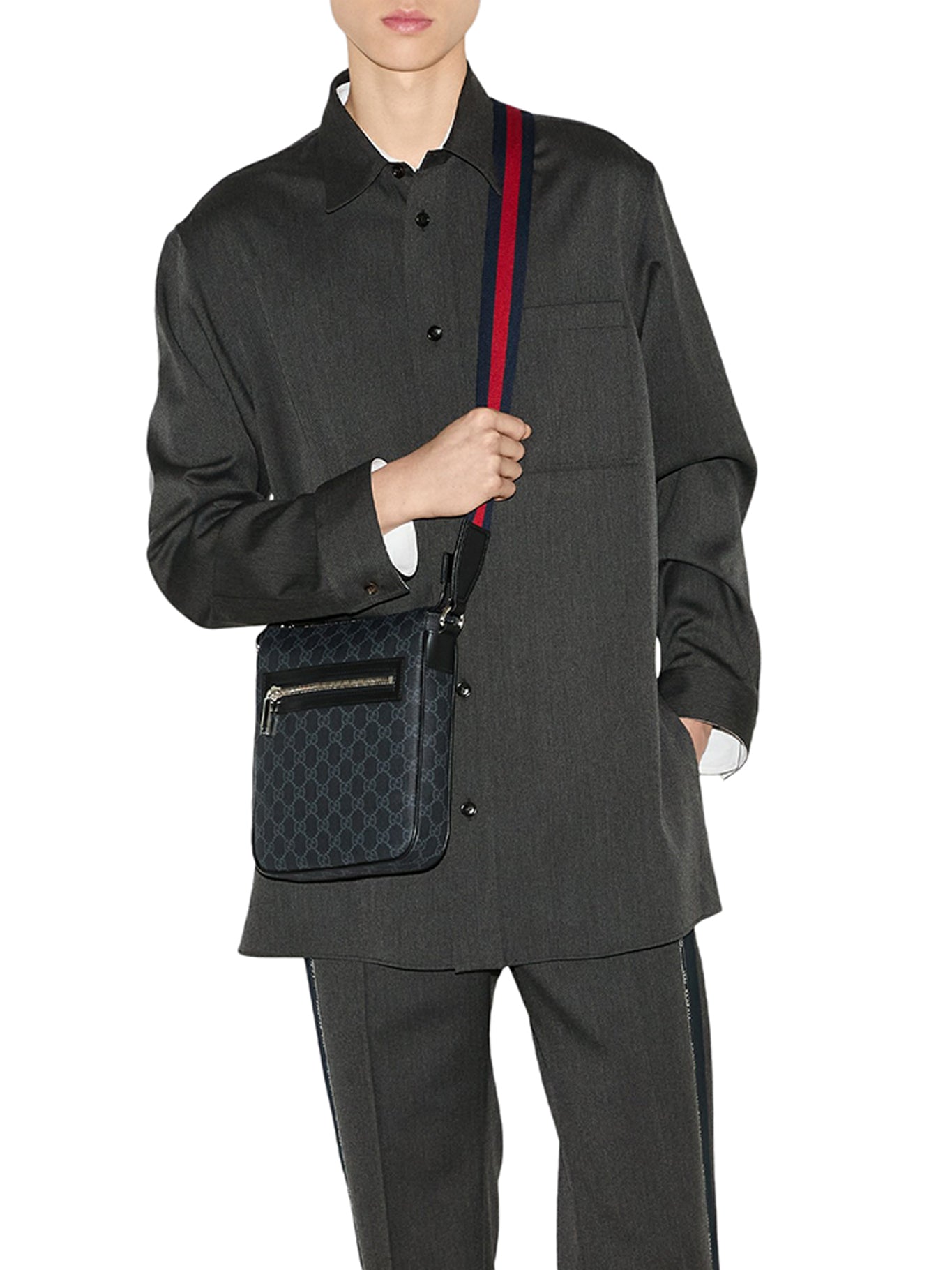 Gucci GG BLACK SMALL SHOULDER BAG, view 2