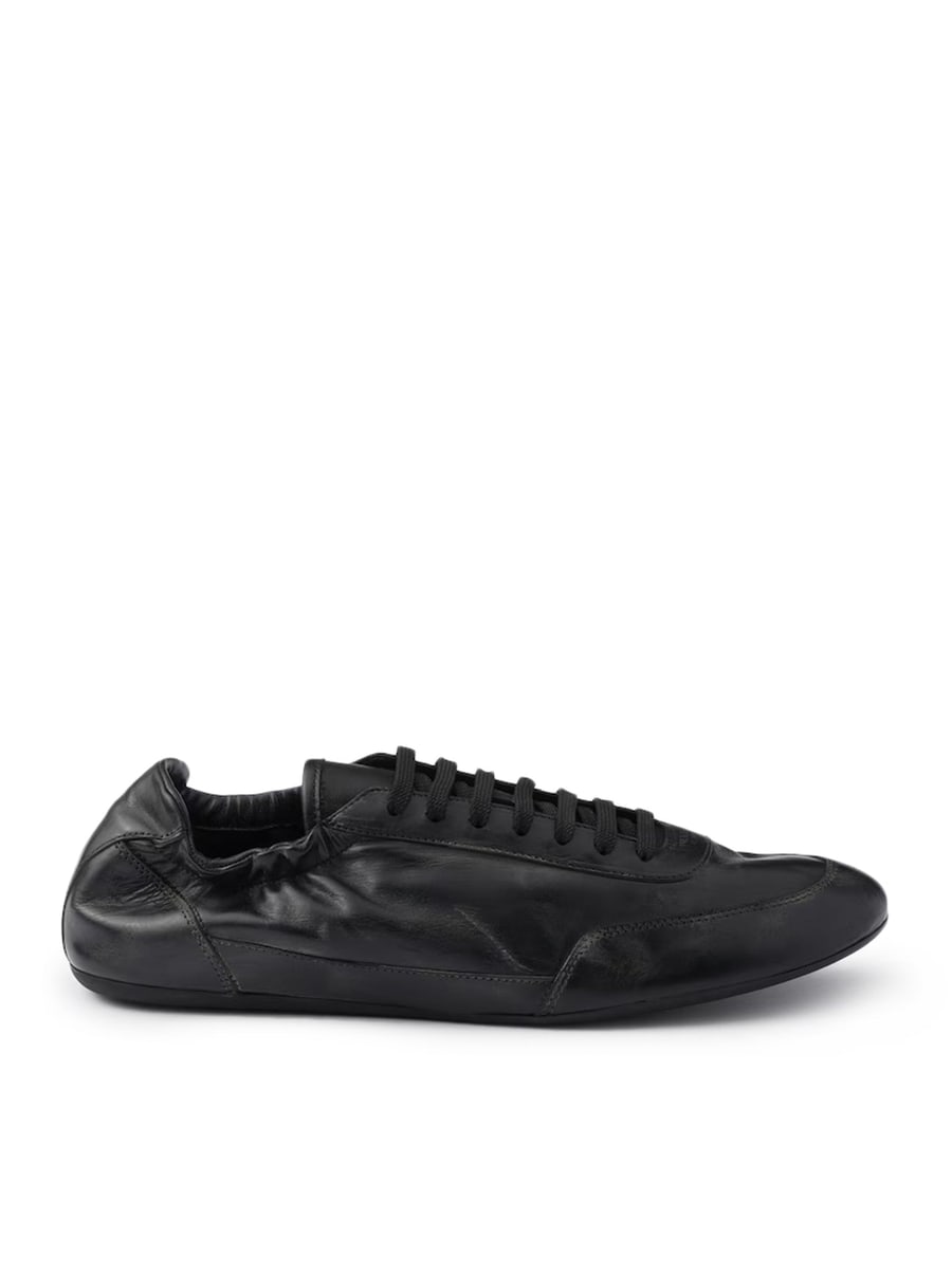 Prada COLLAPSE LEATHER SNEAKERS