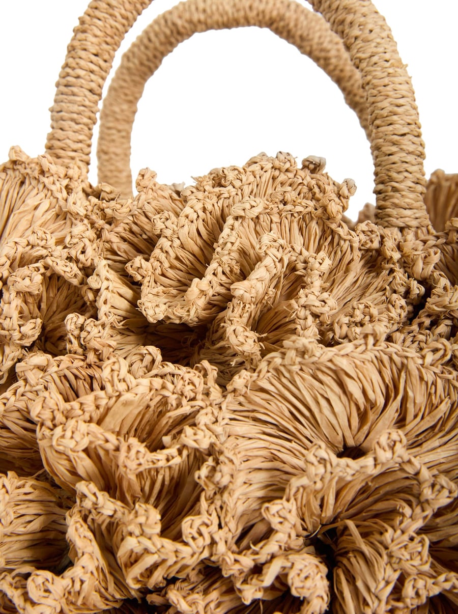 I Beliv CORAL RAFFIA BAG, view 4