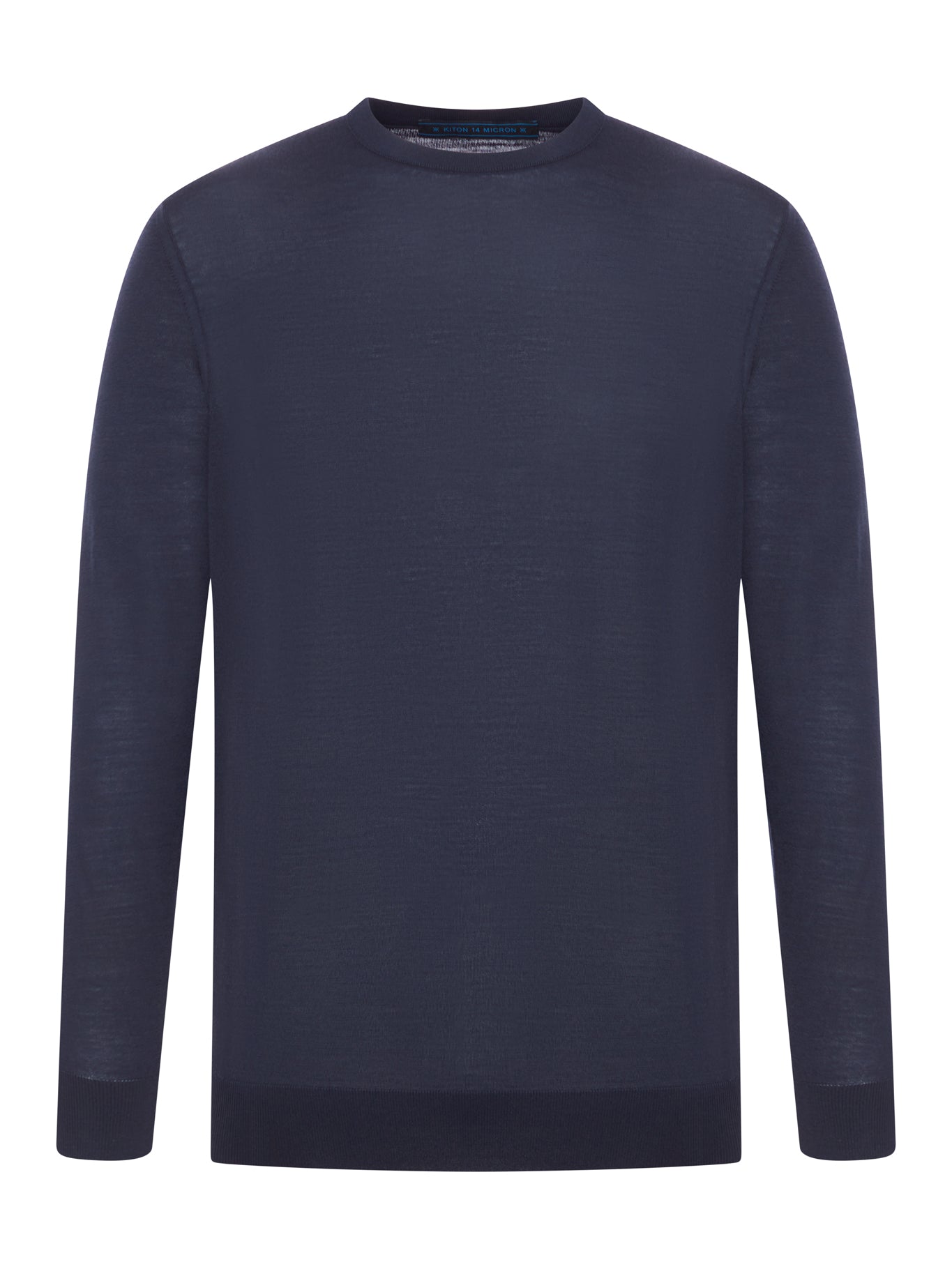 Kiton CREWNECK SWEATER IN 14 MICRON WOOL