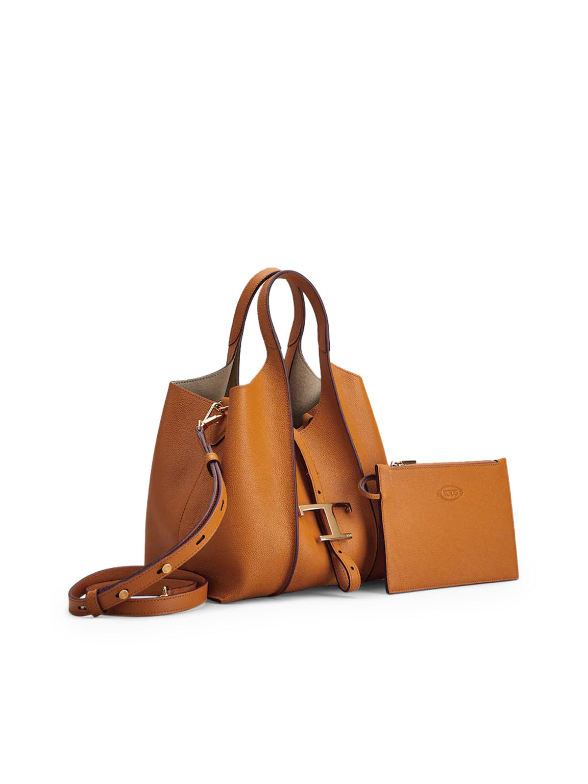 Tod's TIMELESS SHOPPING BAG IN LEATHER MINI, view 2