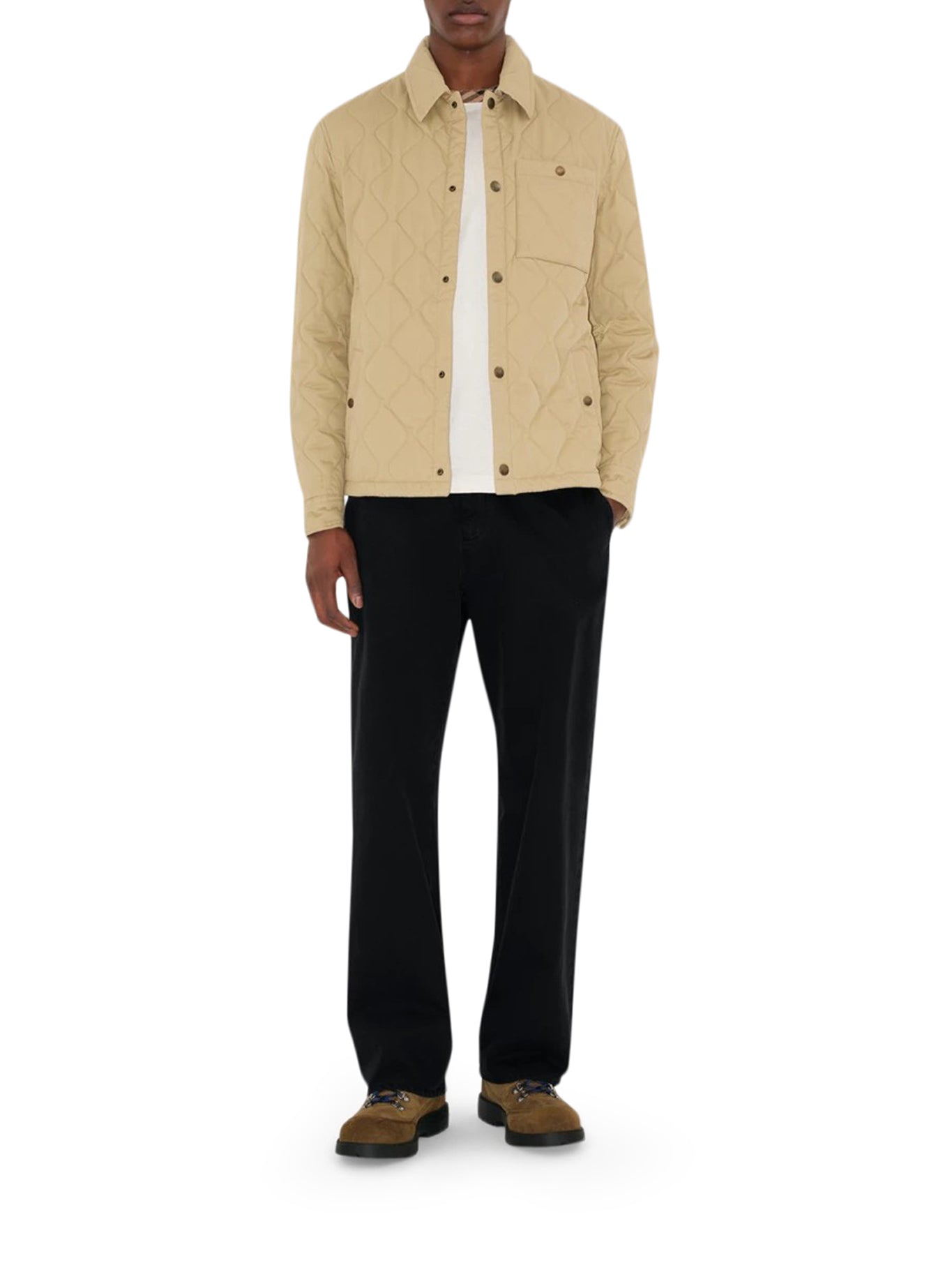 Burberry QUILTED GABARDINE OVERSHIRT, view 2