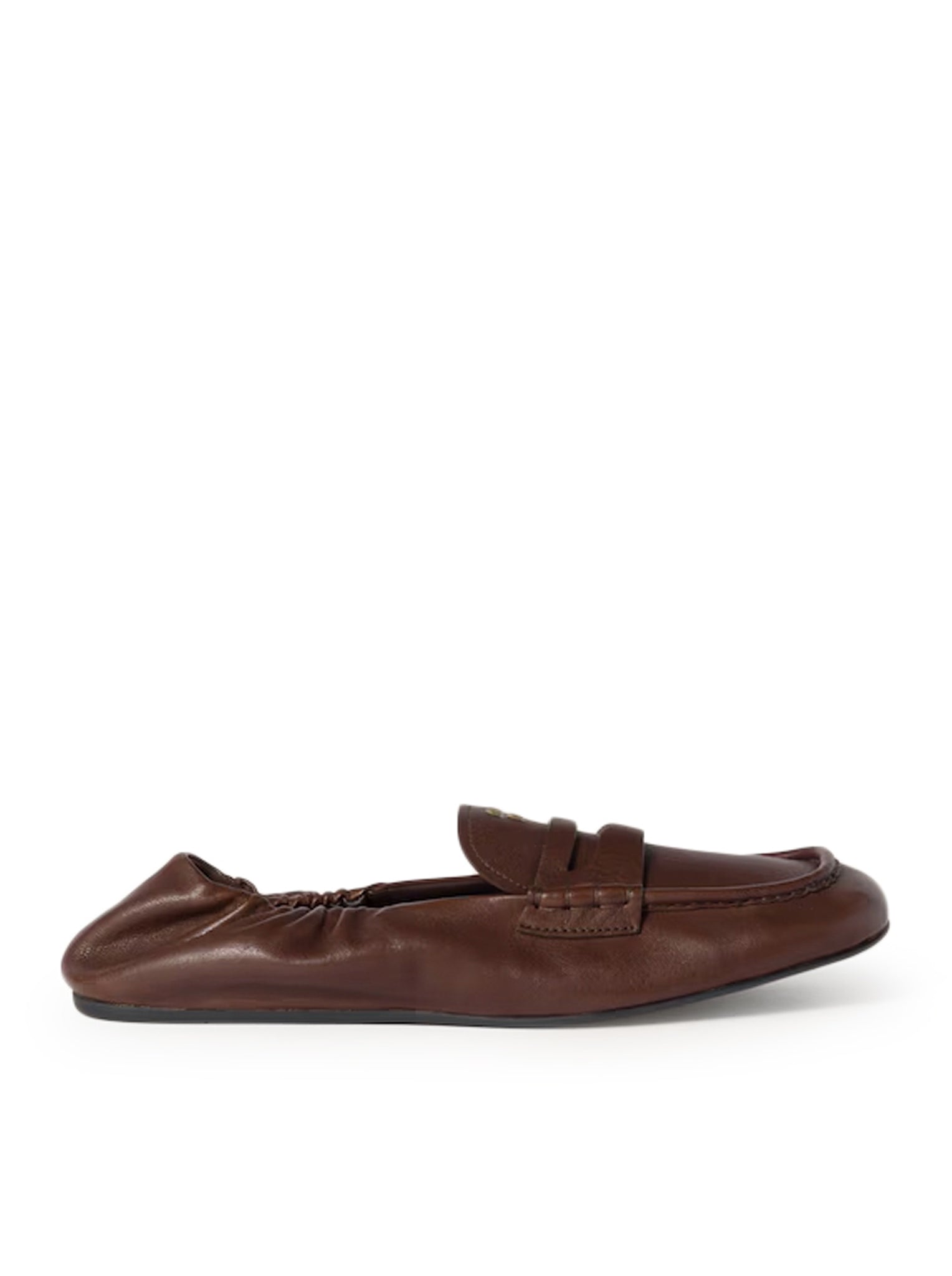 Miu Miu NAPPA LEATHER RUFFLED LOAFERS