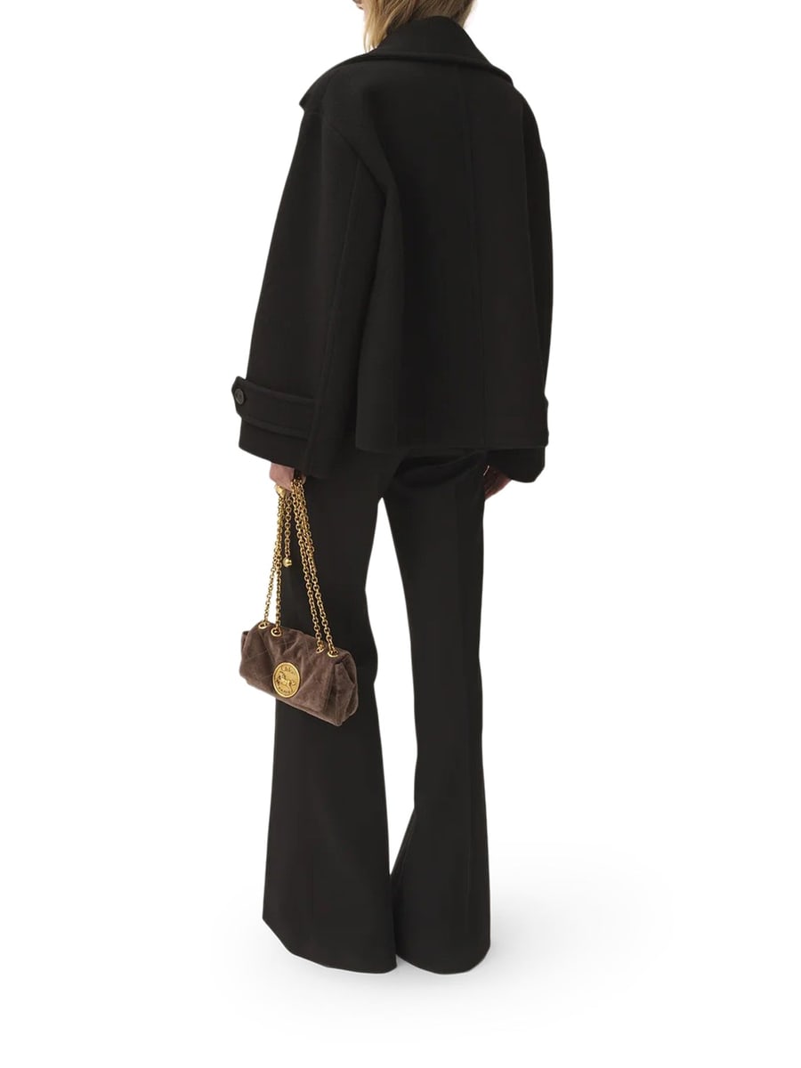 Chloé OVERSIZED SHORT WOOL COAT, view 4