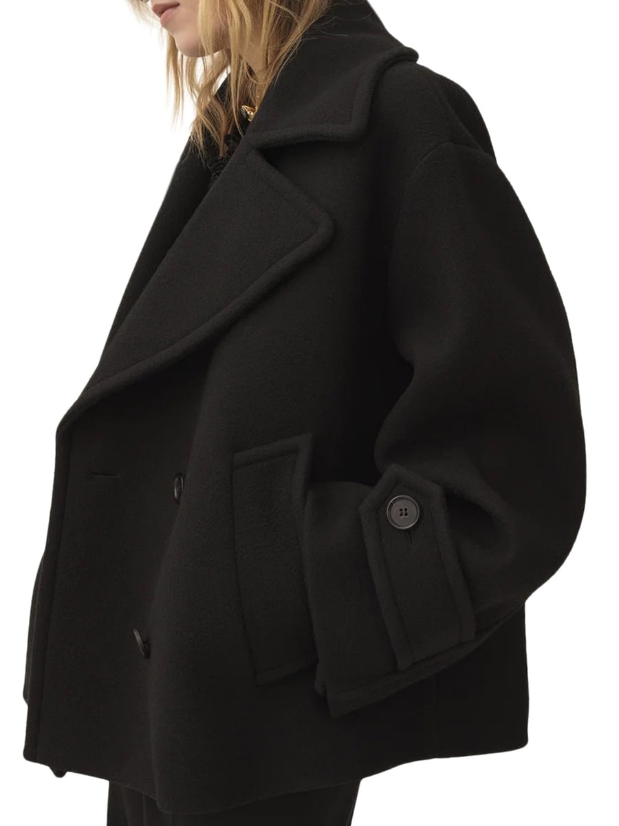 Chloé OVERSIZED SHORT WOOL COAT, view 5