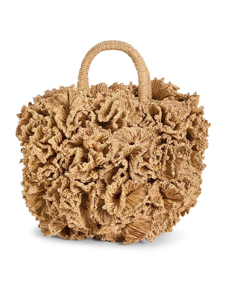 I Beliv CORAL RAFFIA BAG, view 3