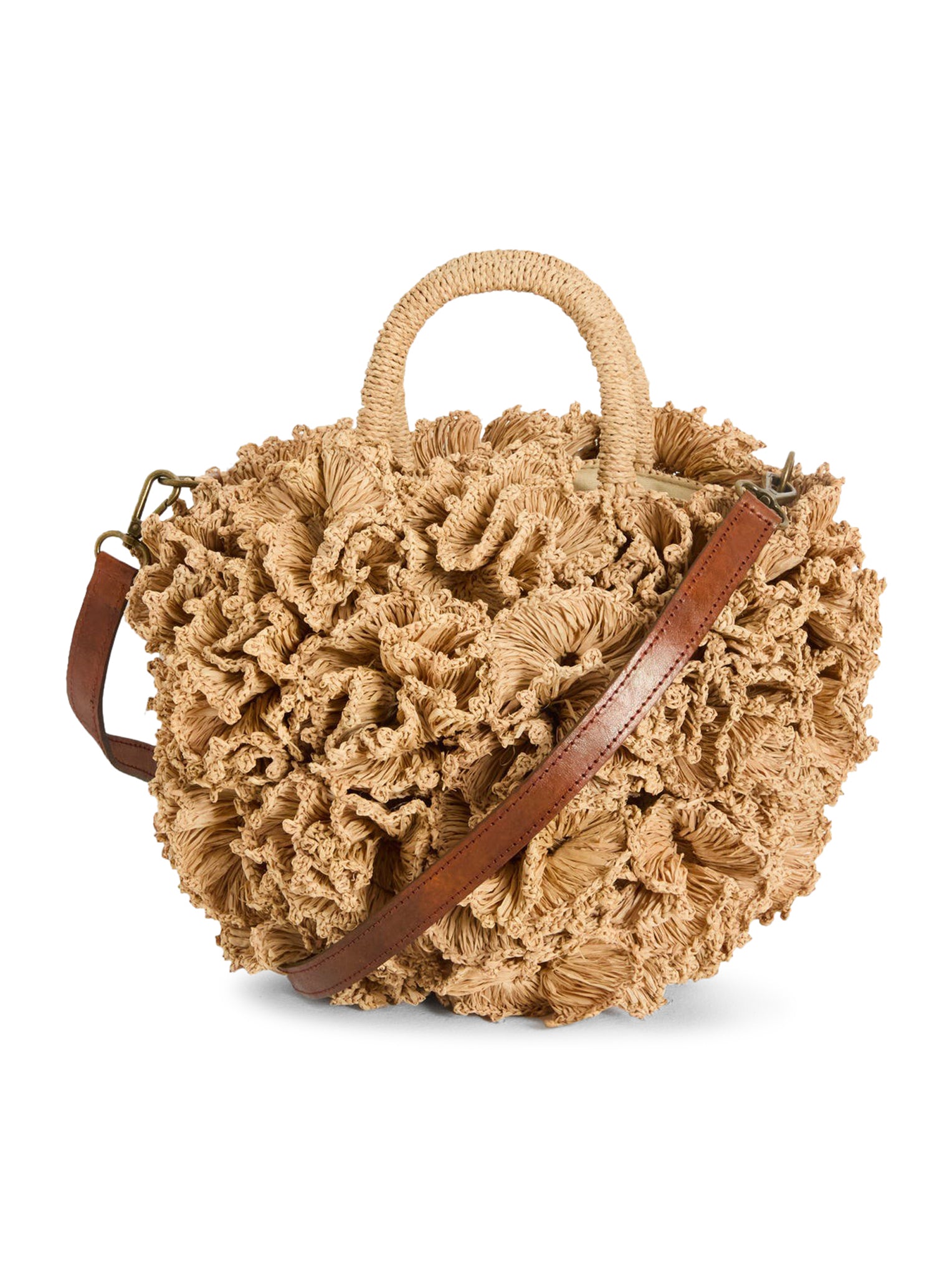 I Beliv CORAL RAFFIA BAG