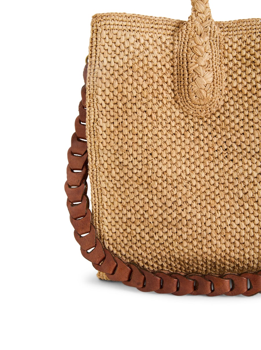 I Beliv RARY TEA RAFFIA BAG, view 5