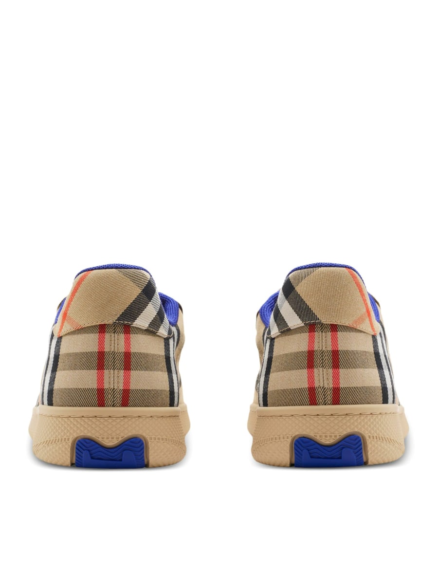 Burberry CHECKED BOX SNEAKERS, view 4