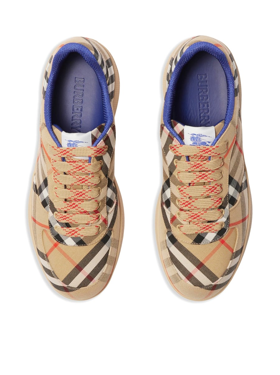 Burberry CHECKED BOX SNEAKERS, view 5