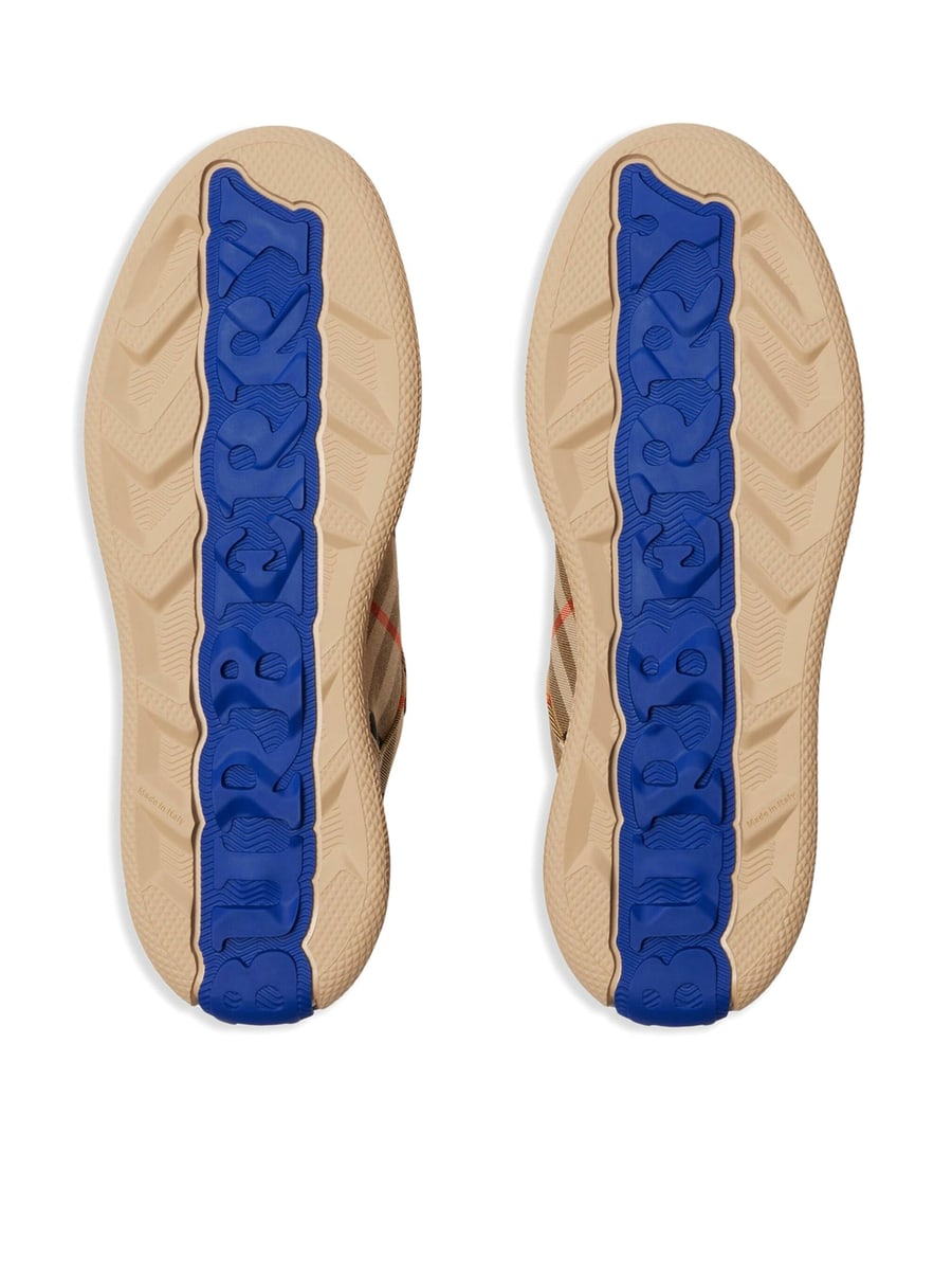 Burberry CHECKED BOX SNEAKERS, view 6