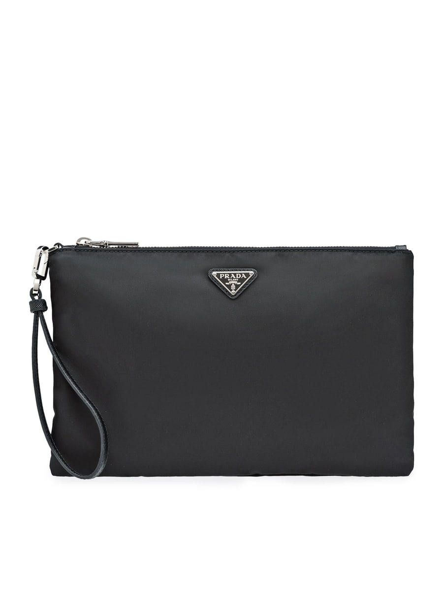 Prada RE-NYLON POUCH IN SAFFIANO