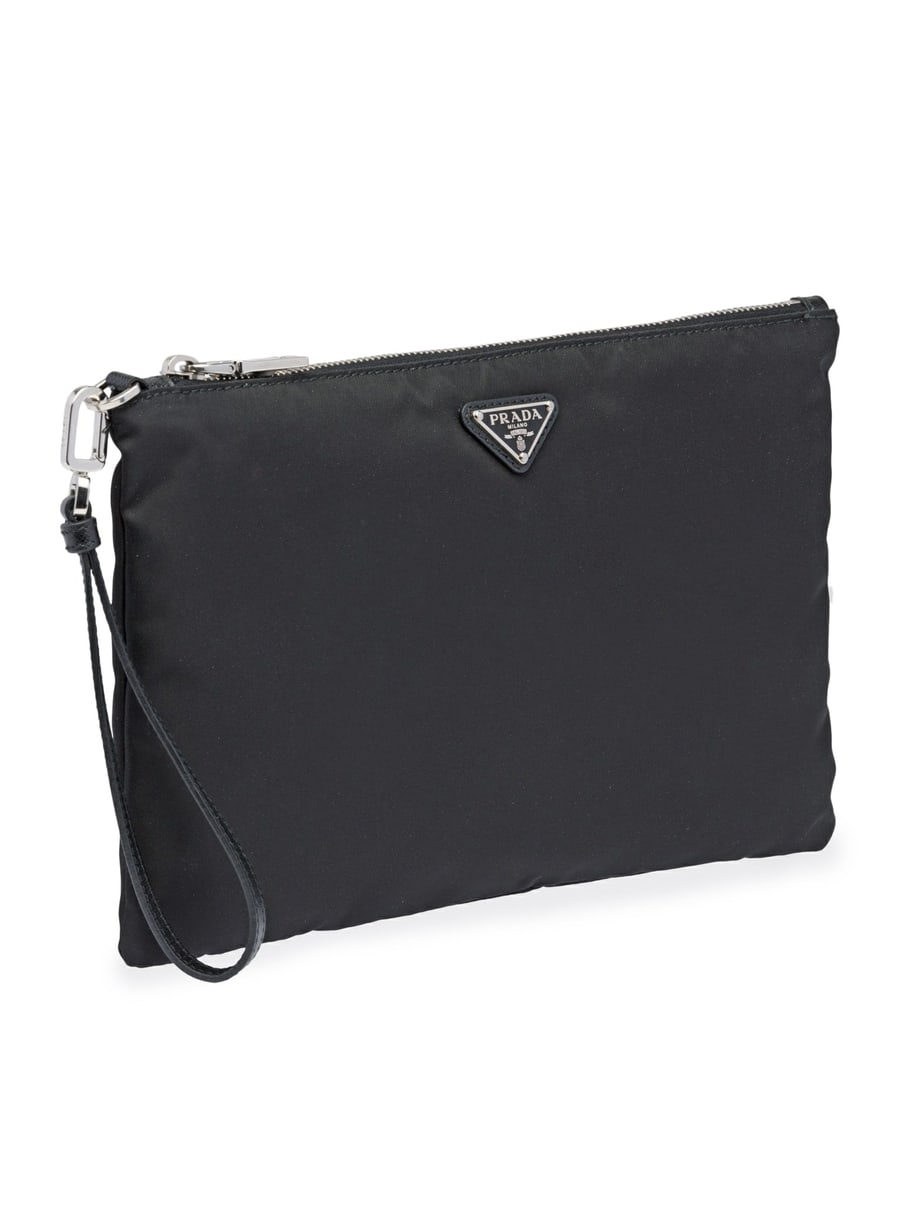 Prada RE-NYLON POUCH IN SAFFIANO, view 3
