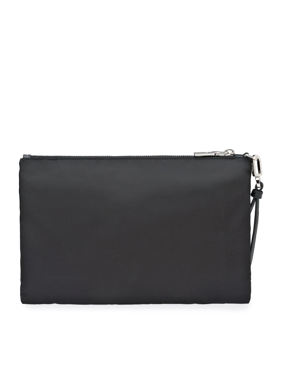 Prada RE-NYLON POUCH IN SAFFIANO, view 4