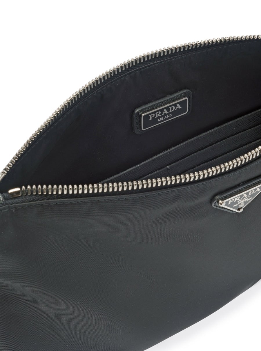 Prada RE-NYLON POUCH IN SAFFIANO, view 5