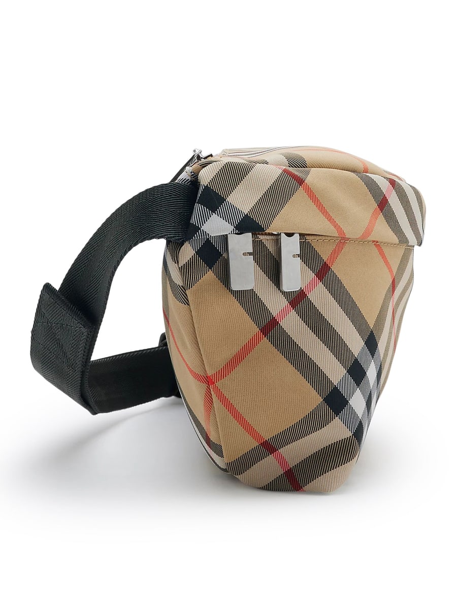 Burberry NYLON BAG WITH EKD LOGO, view 4