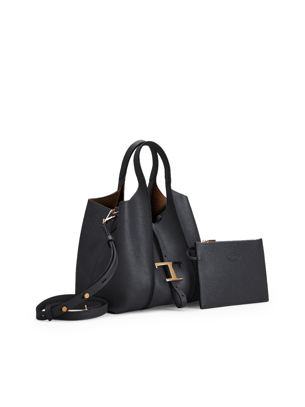 Tod's TIMELESS SHOPPING BAG IN LEATHER MINI, view 2