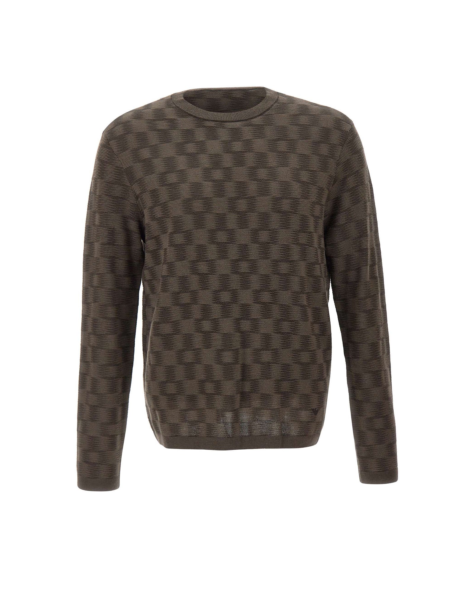 Emporio Armani Maglia in lana a punto fantasia