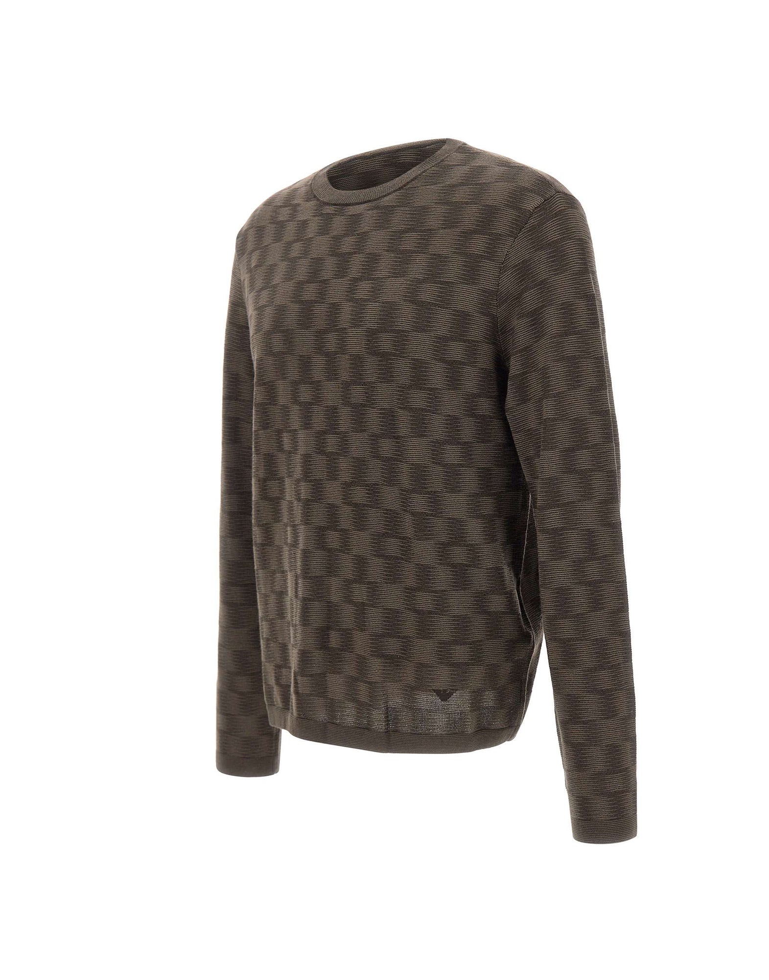 Emporio Armani Maglia in lana a punto fantasia, view 2