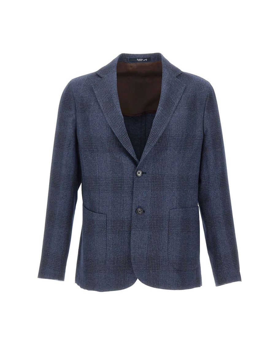 BARBA Blazer in misto lana e cotone