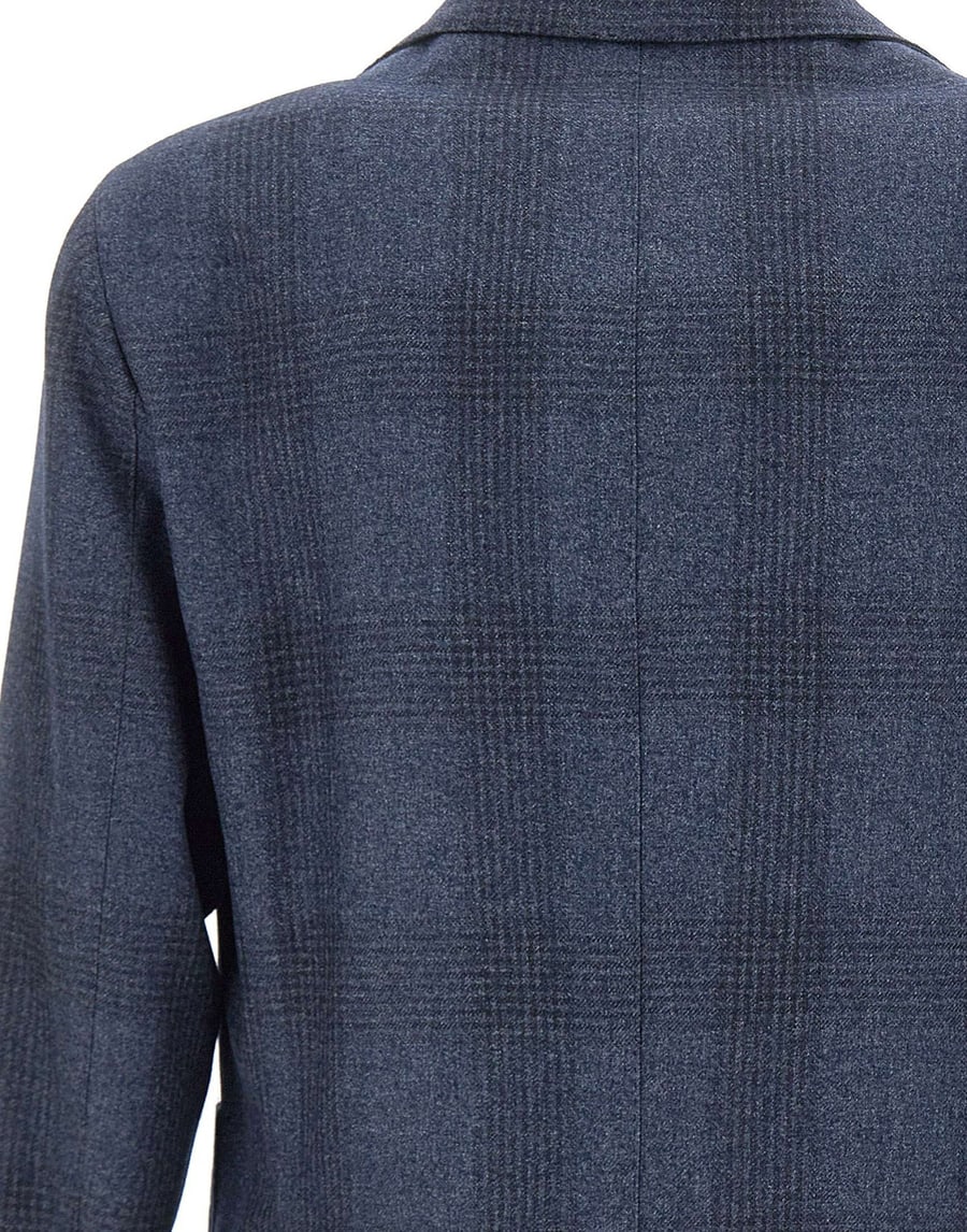 BARBA Blazer in misto lana e cotone, view 5