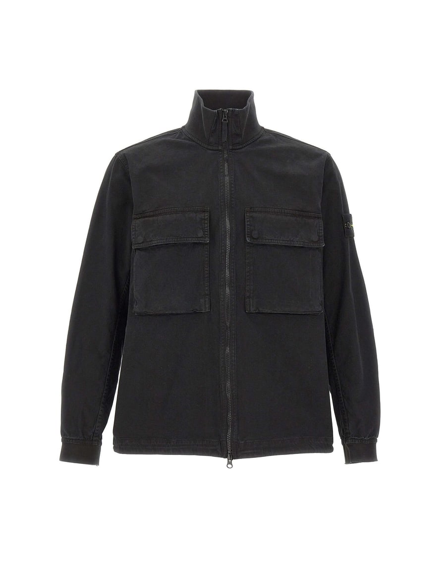 Stone Island Giacca overshirt in cotone