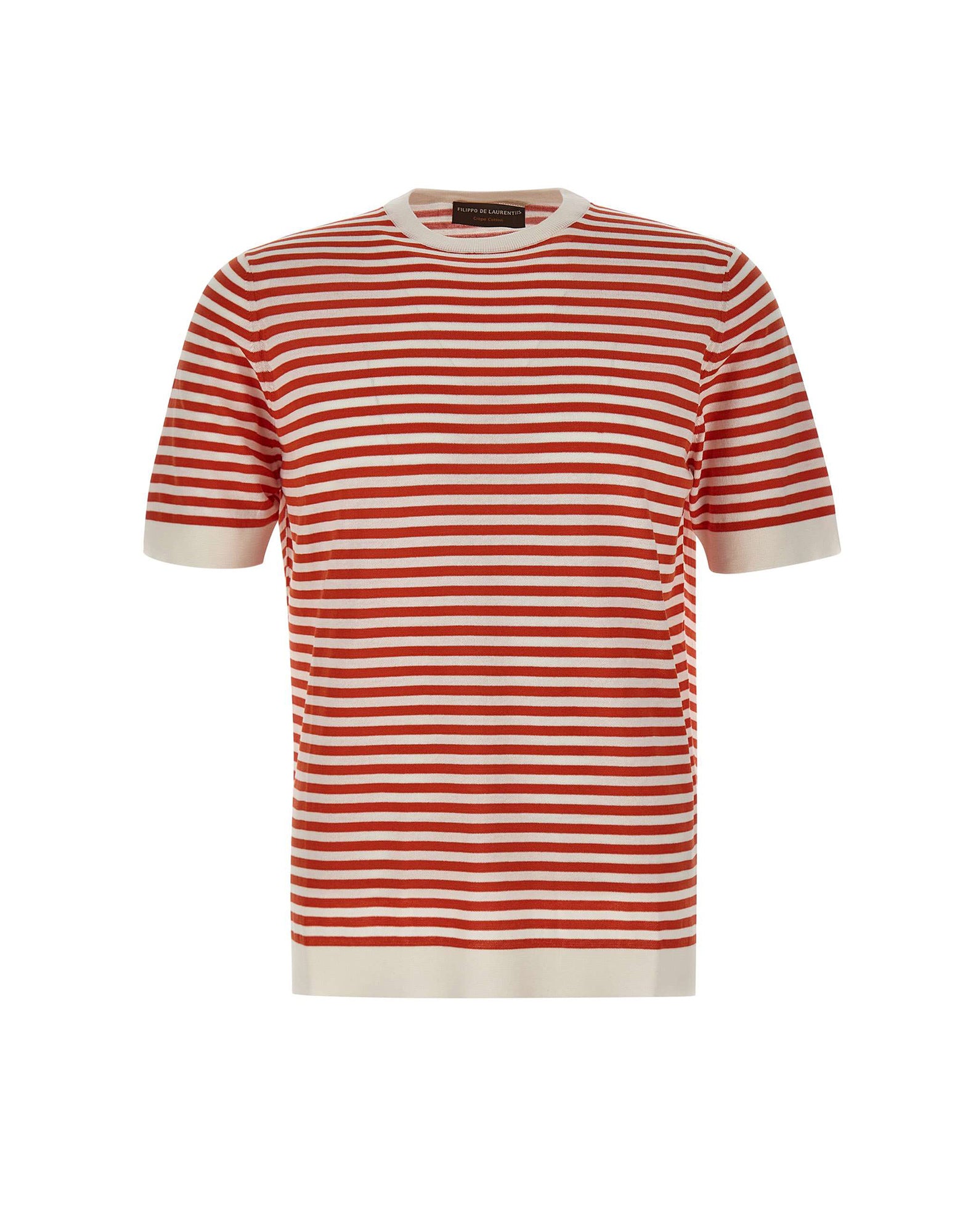 FILIPPO DE LAURENTIIS T-shirt in cotone a righe