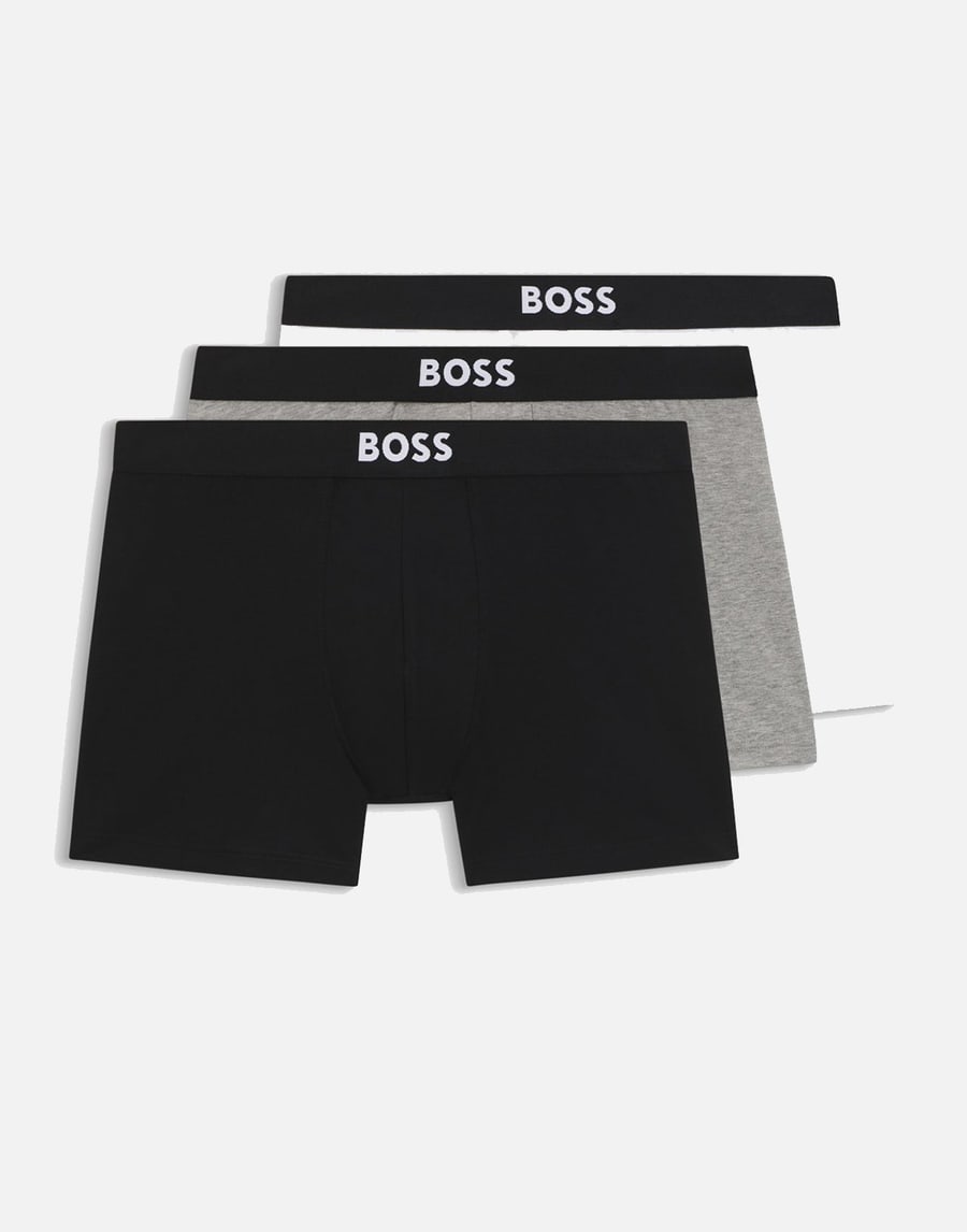 Boss Set 3 boxer in cotone stretch