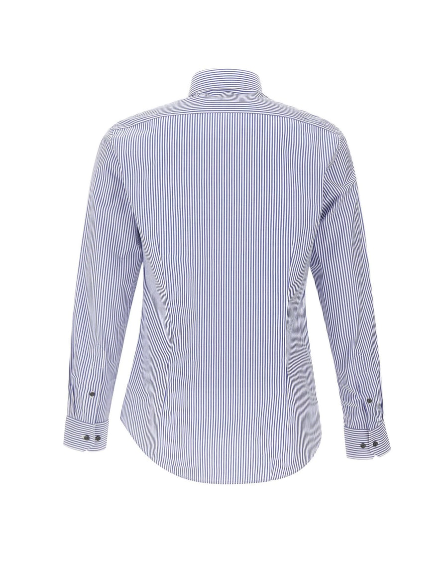 MICHAEL MICHAEL KORS Camicia in popeline di cotone a righe Bengal, view 3
