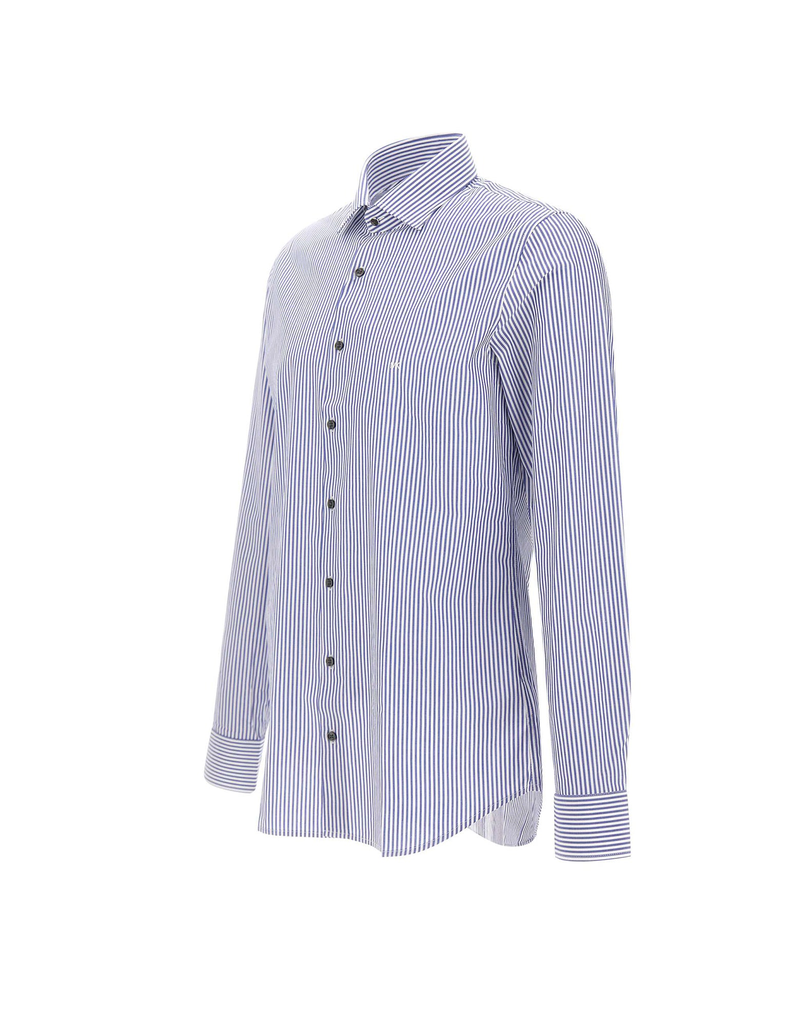 MICHAEL MICHAEL KORS Camicia in popeline di cotone a righe Bengal, view 2