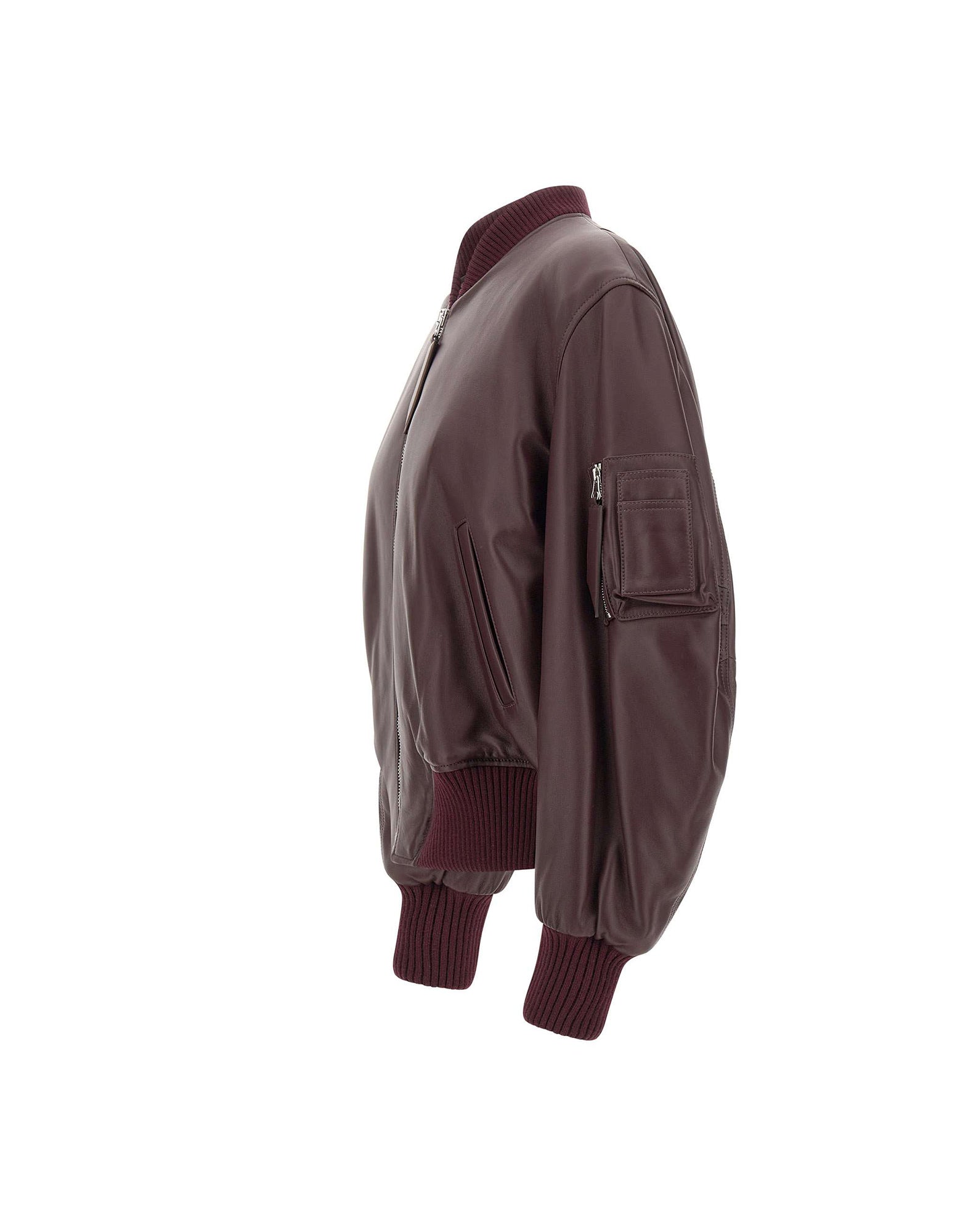 The Attico Giacca bomber in pelle, view 2