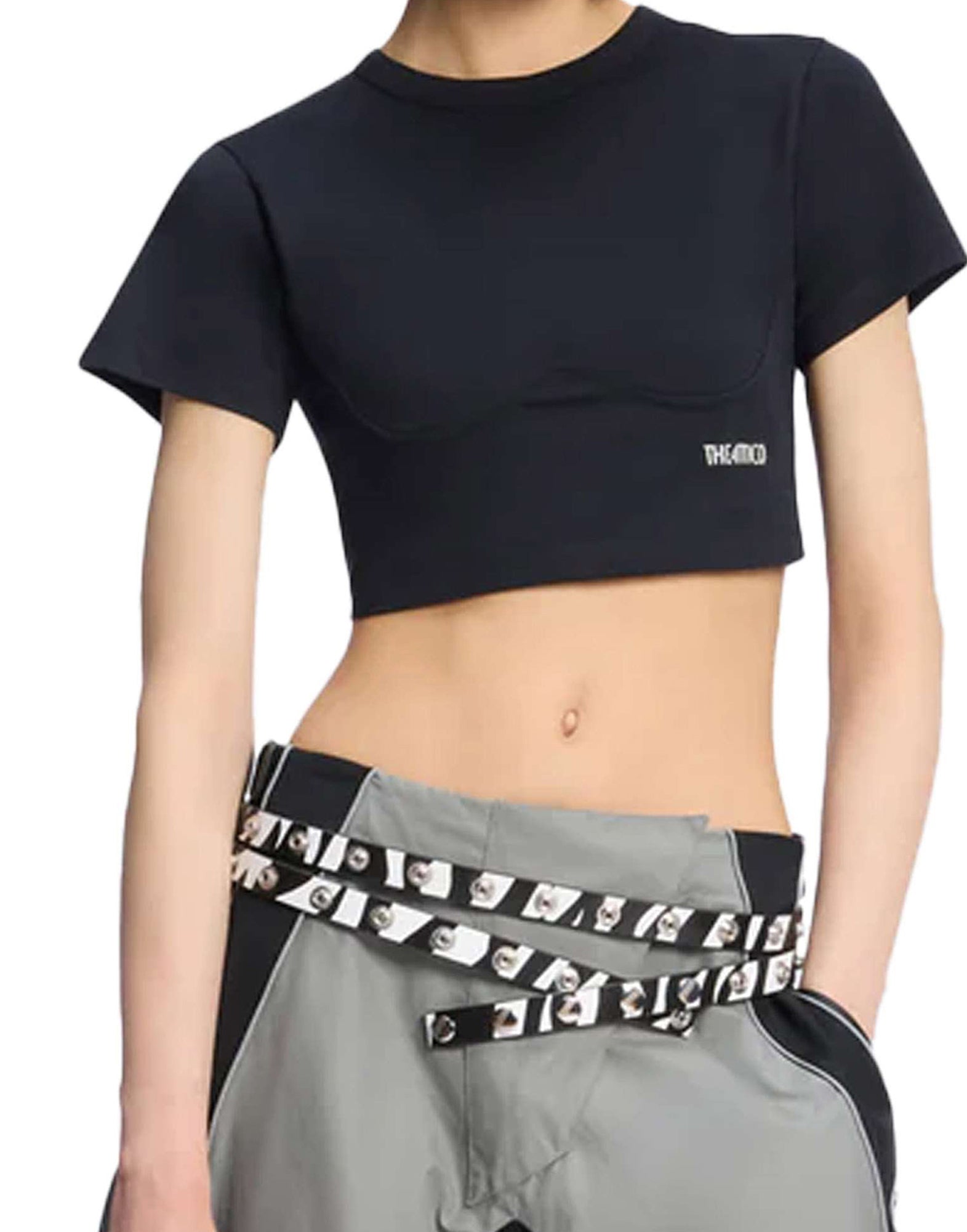 The Attico T-shirt crop, view 2