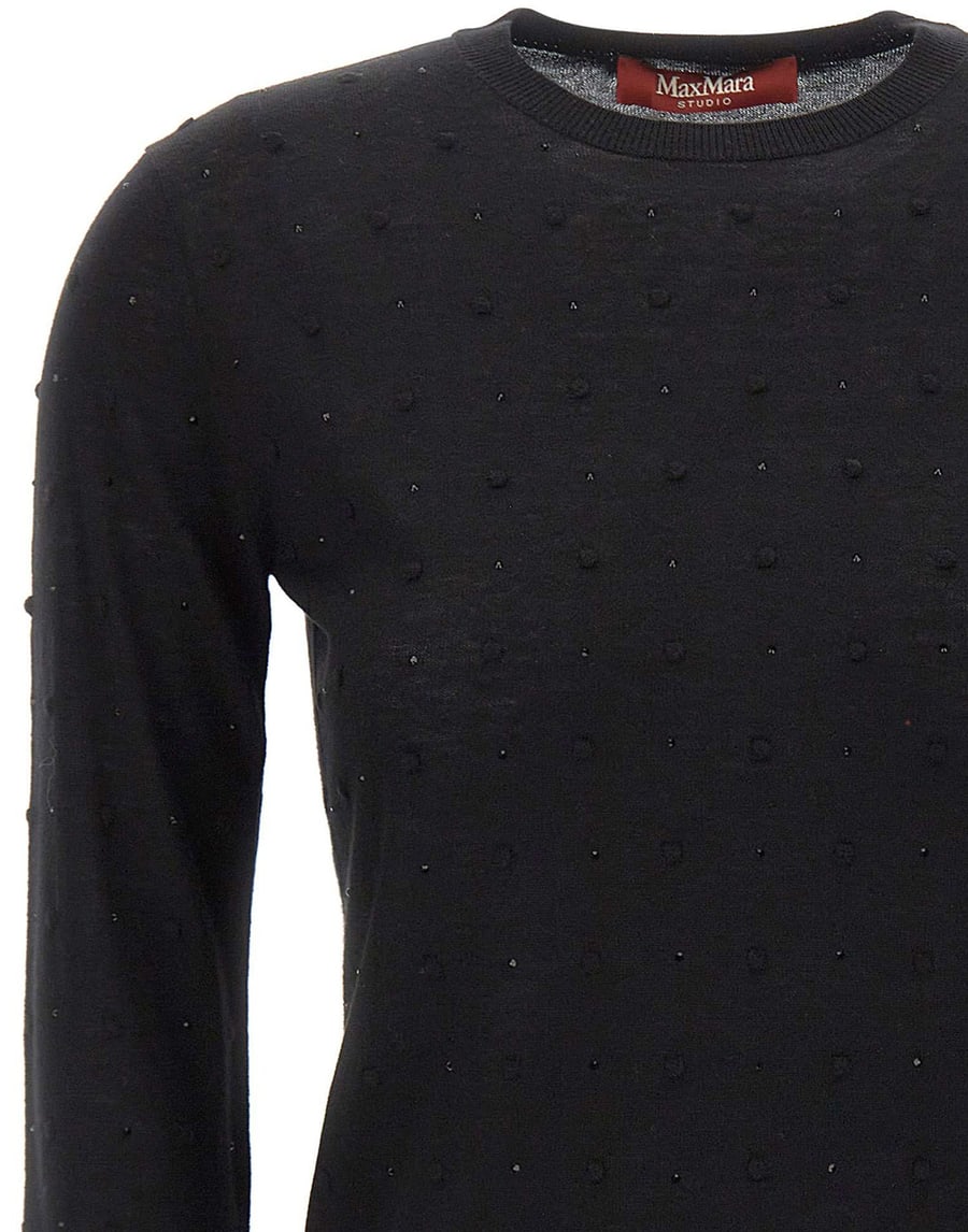 Max Mara Studio Maglia con strass, view 4