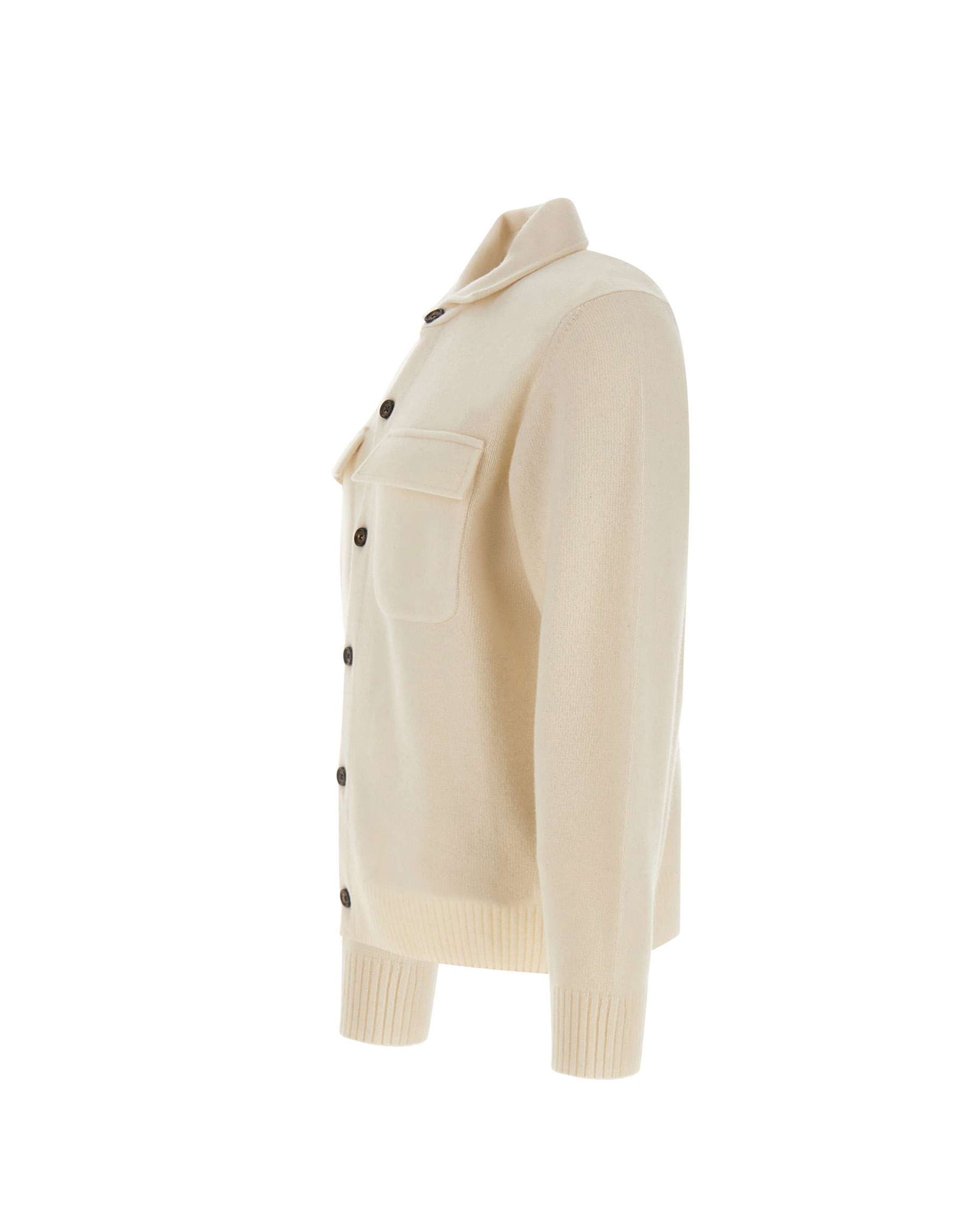 ELEVENTY Camicia in maglia di lana e cashmere, view 2