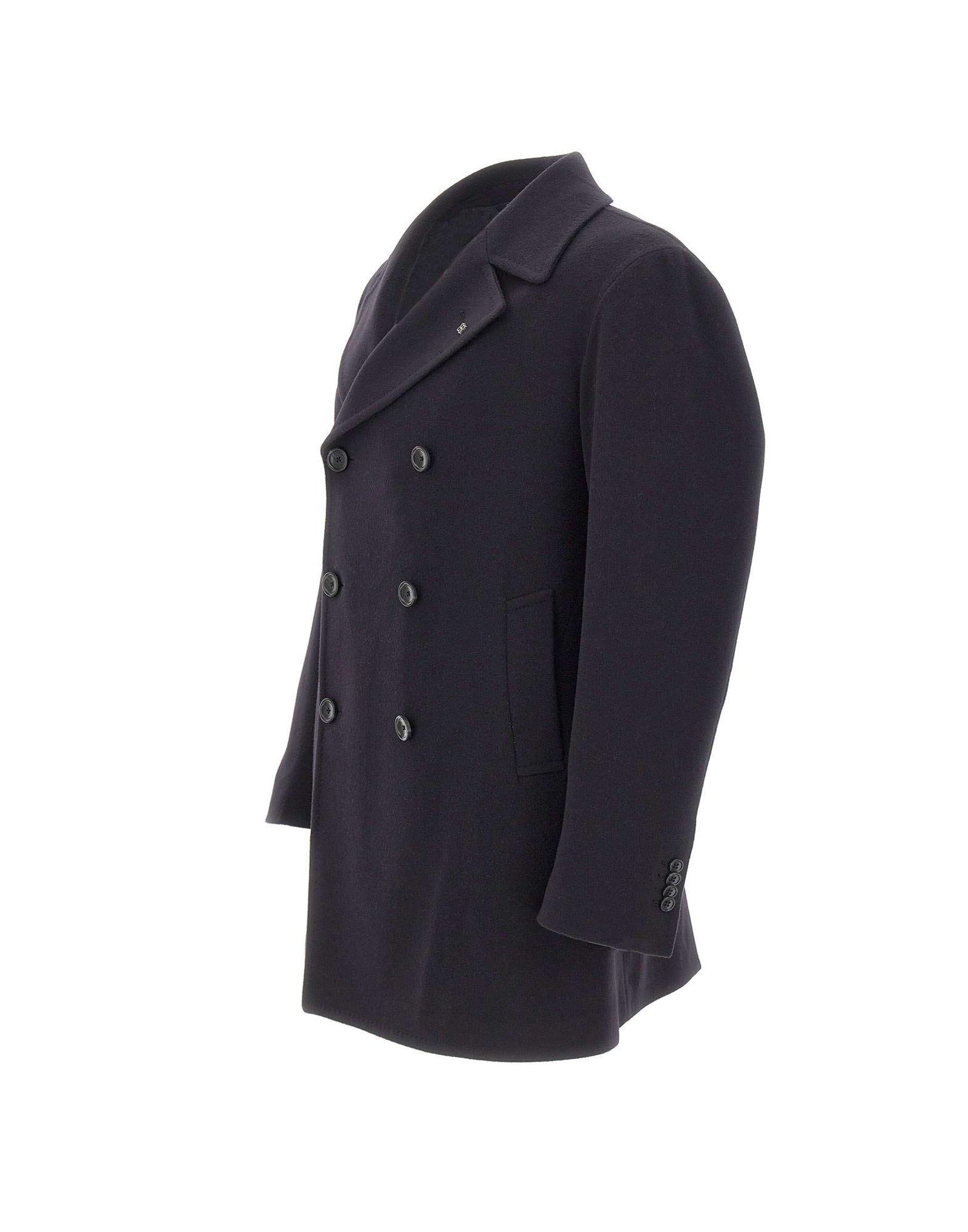 Tagliatore Cappotto doppiopetto in lana vergine, view 2