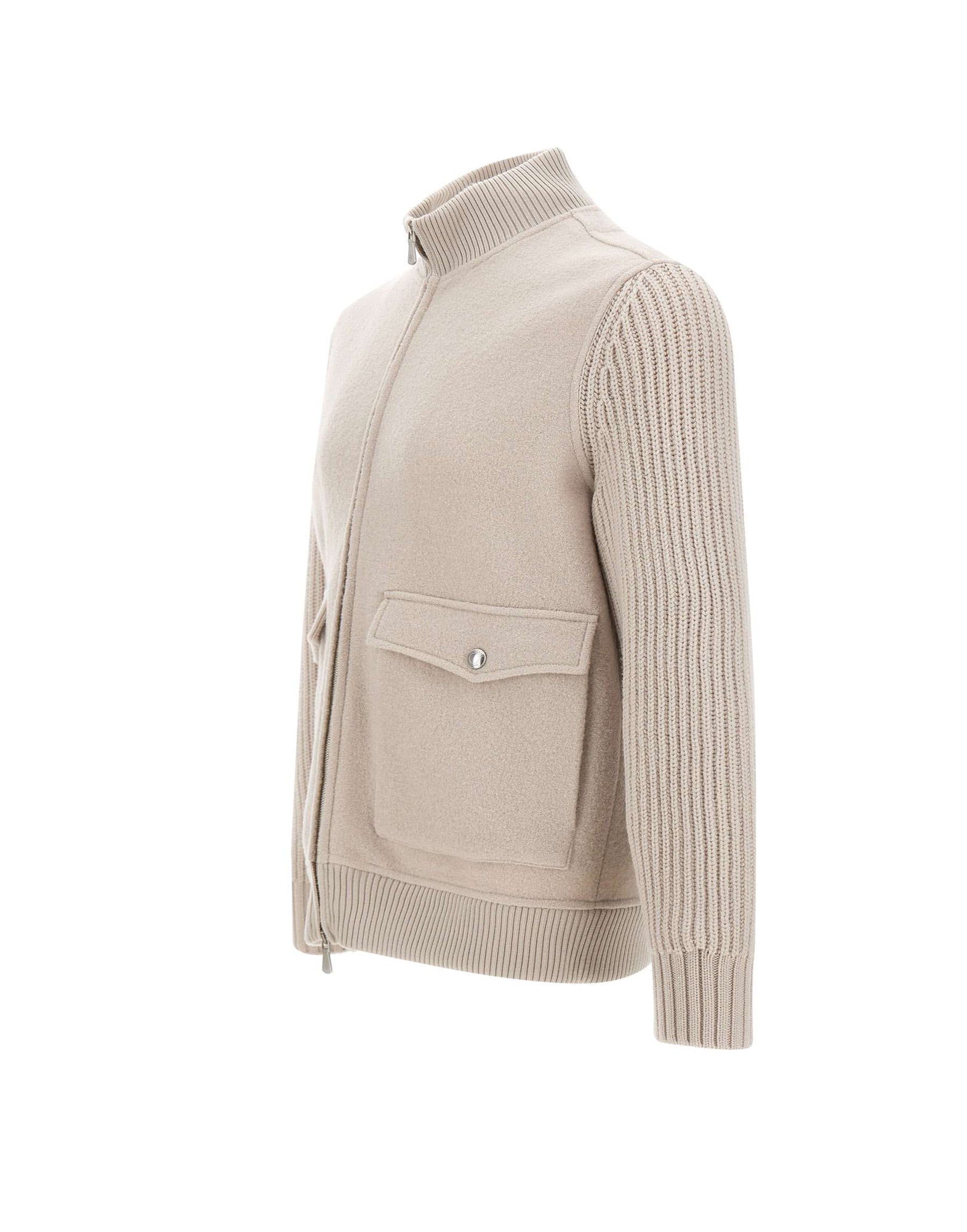 ELEVENTY Giacca in lana con zip, view 2