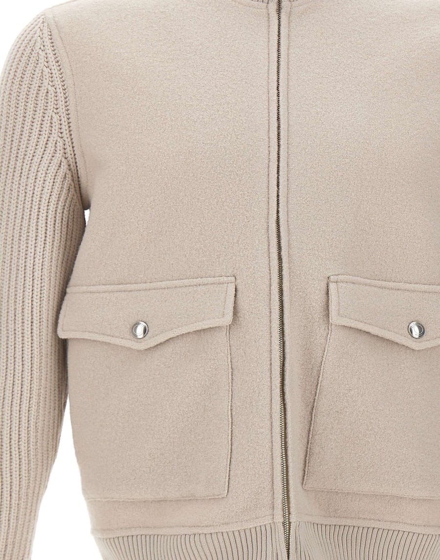 ELEVENTY Giacca in lana con zip, view 4
