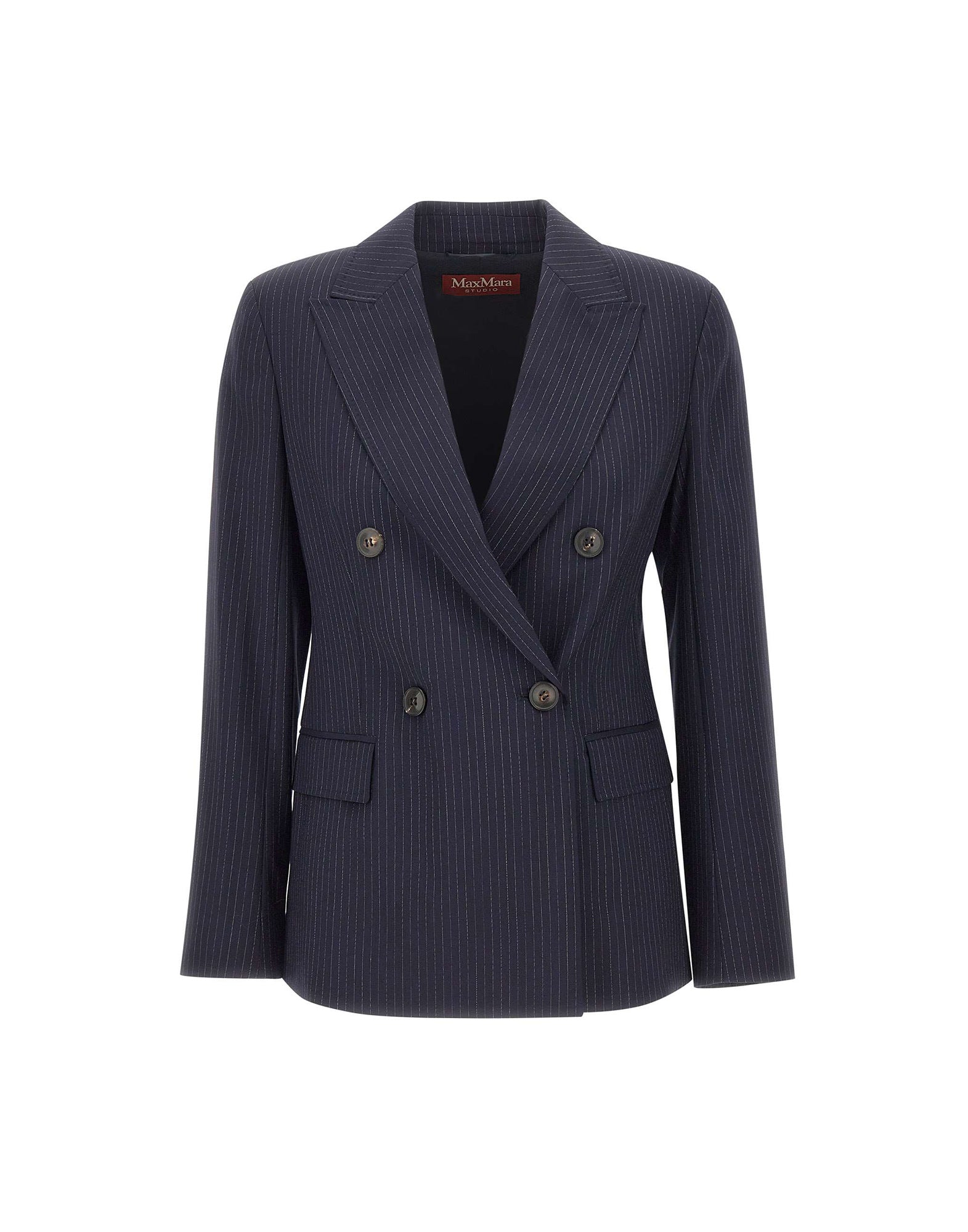 Max Mara Studio Blazer doppiopetto in tela di lana