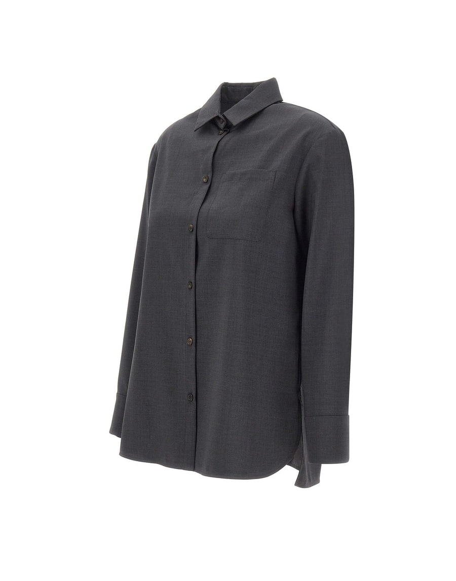 'S Max Mara Camicia basic in tela di lana, view 2