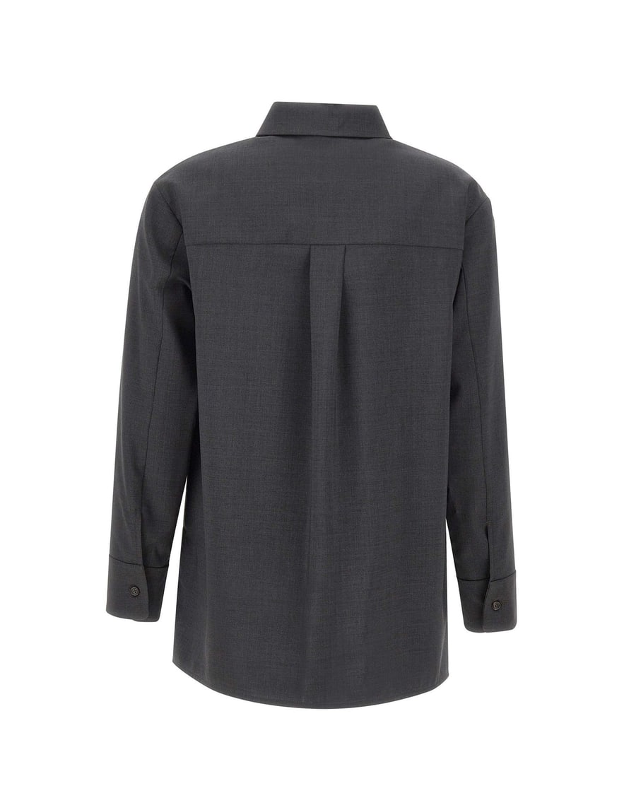 'S Max Mara Camicia basic in tela di lana, view 3