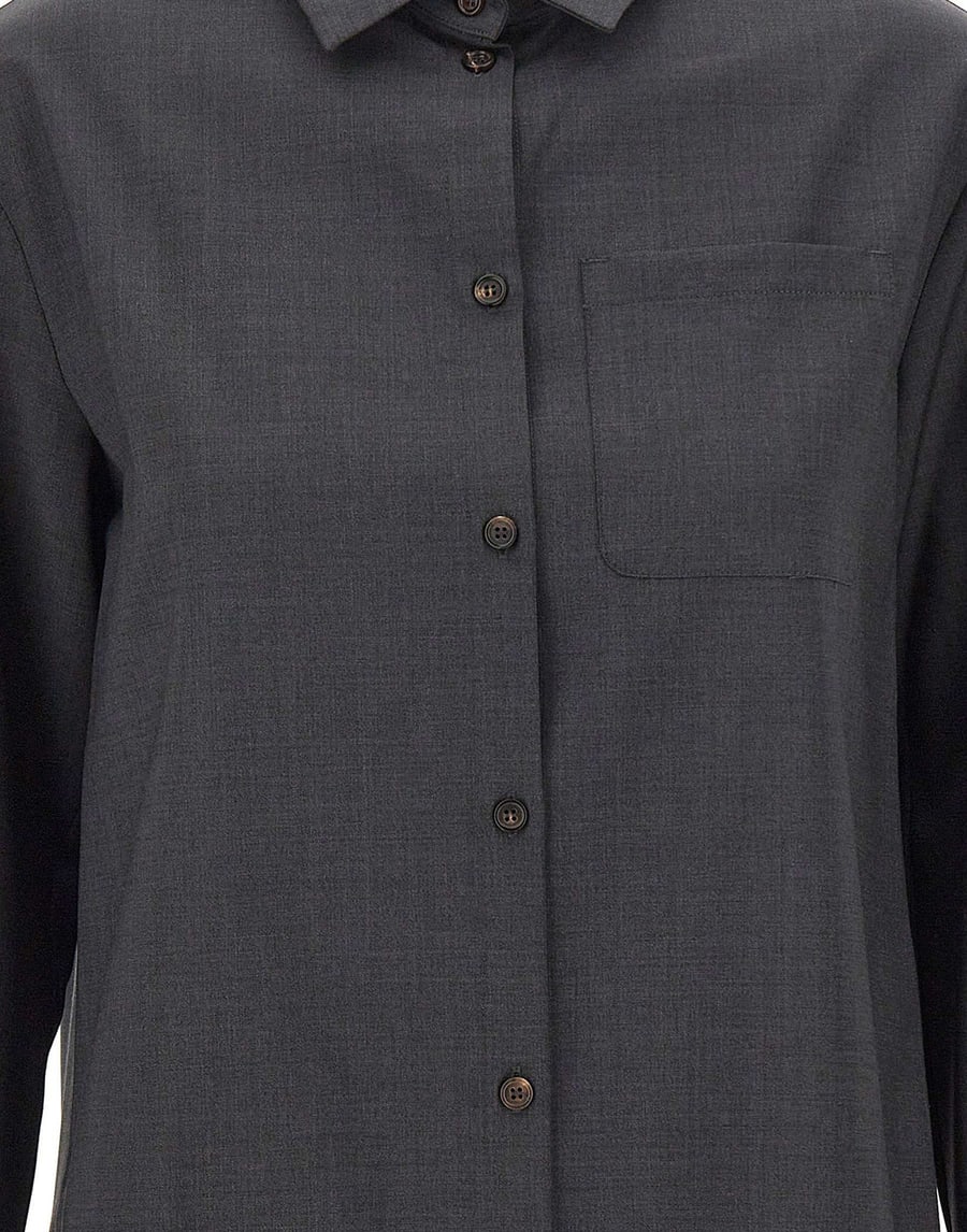 'S Max Mara Camicia basic in tela di lana, view 4