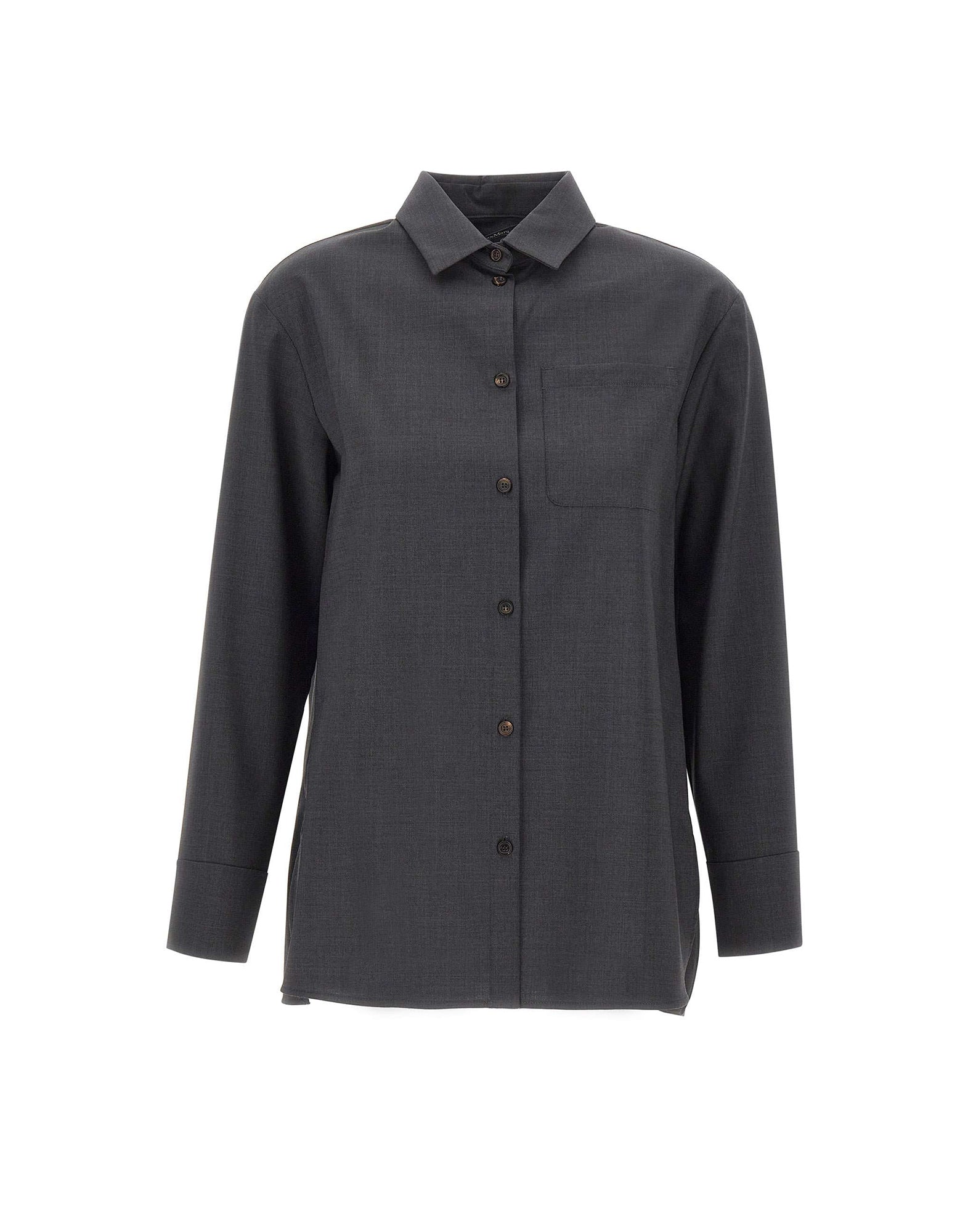 'S Max Mara Camicia basic in tela di lana
