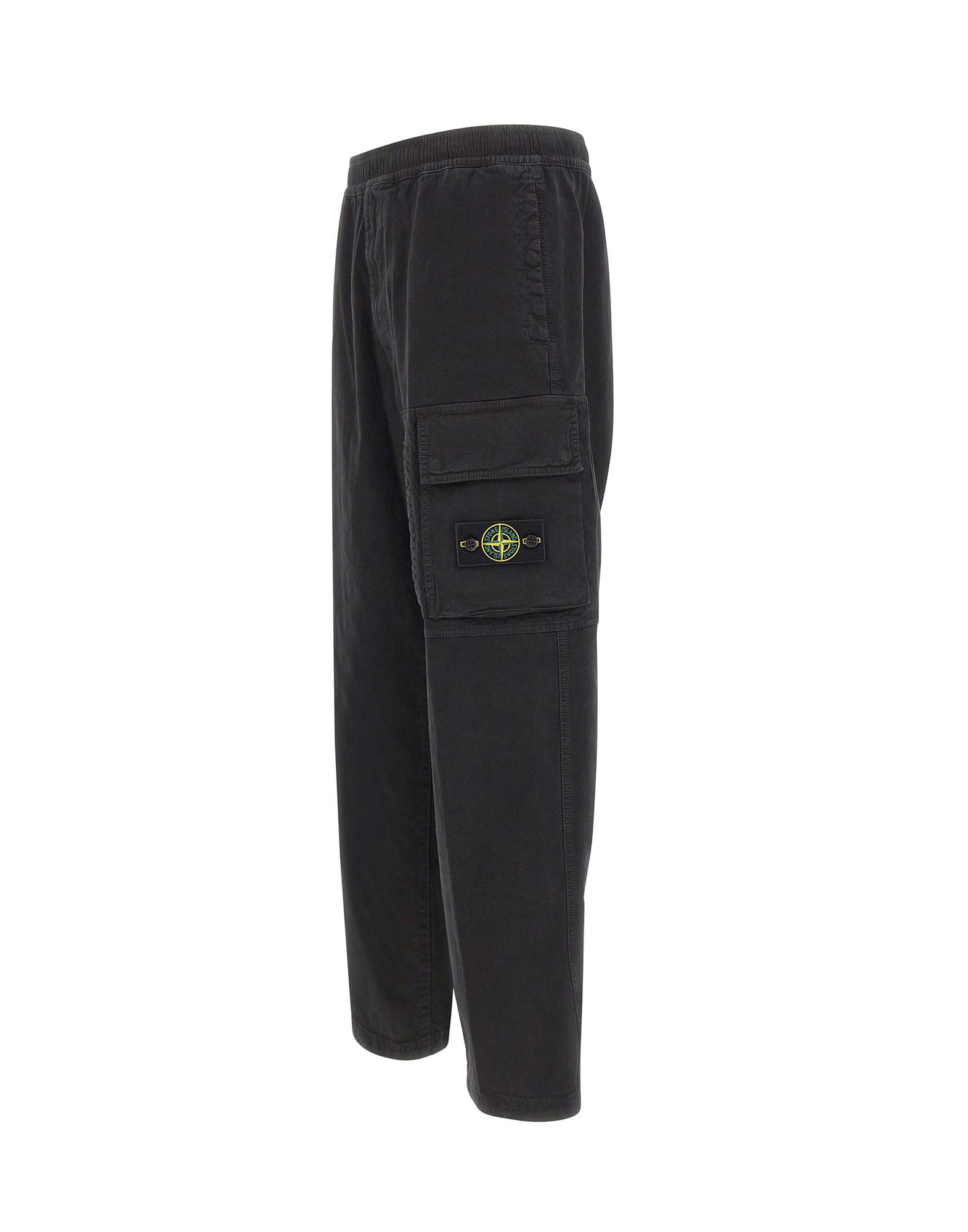 Stone Island Pantalone Loose in cotone, view 2