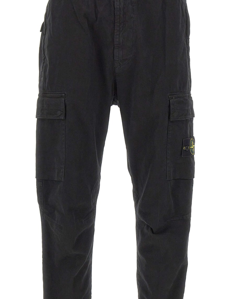 Stone Island Pantalone in cotone stretch, view 4