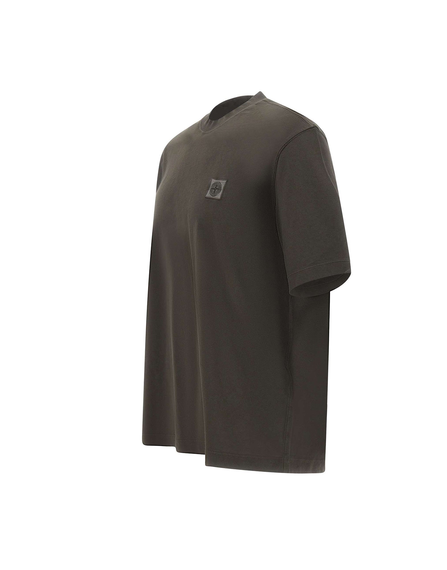 Stone Island T-shirt in cotone pettinato, view 2