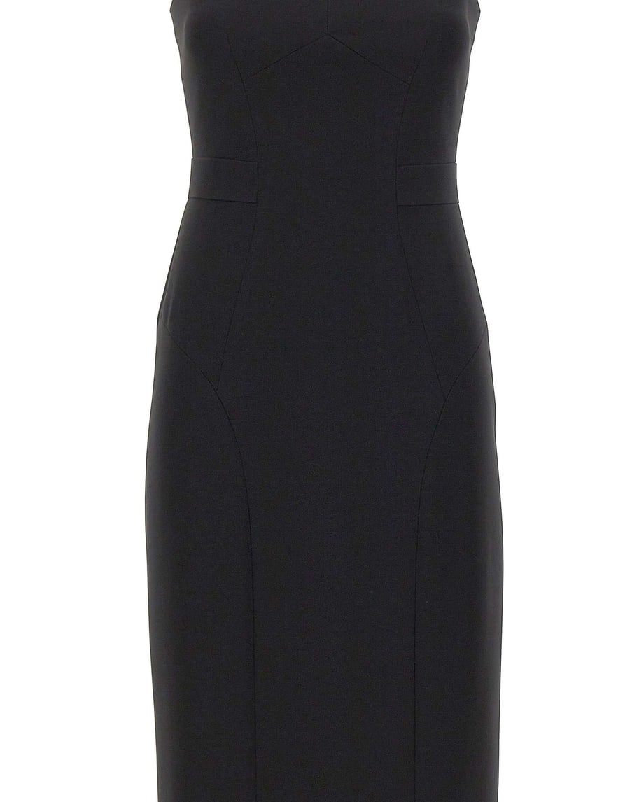 Max Mara Studio Abito princesse in cady tecnico, view 4