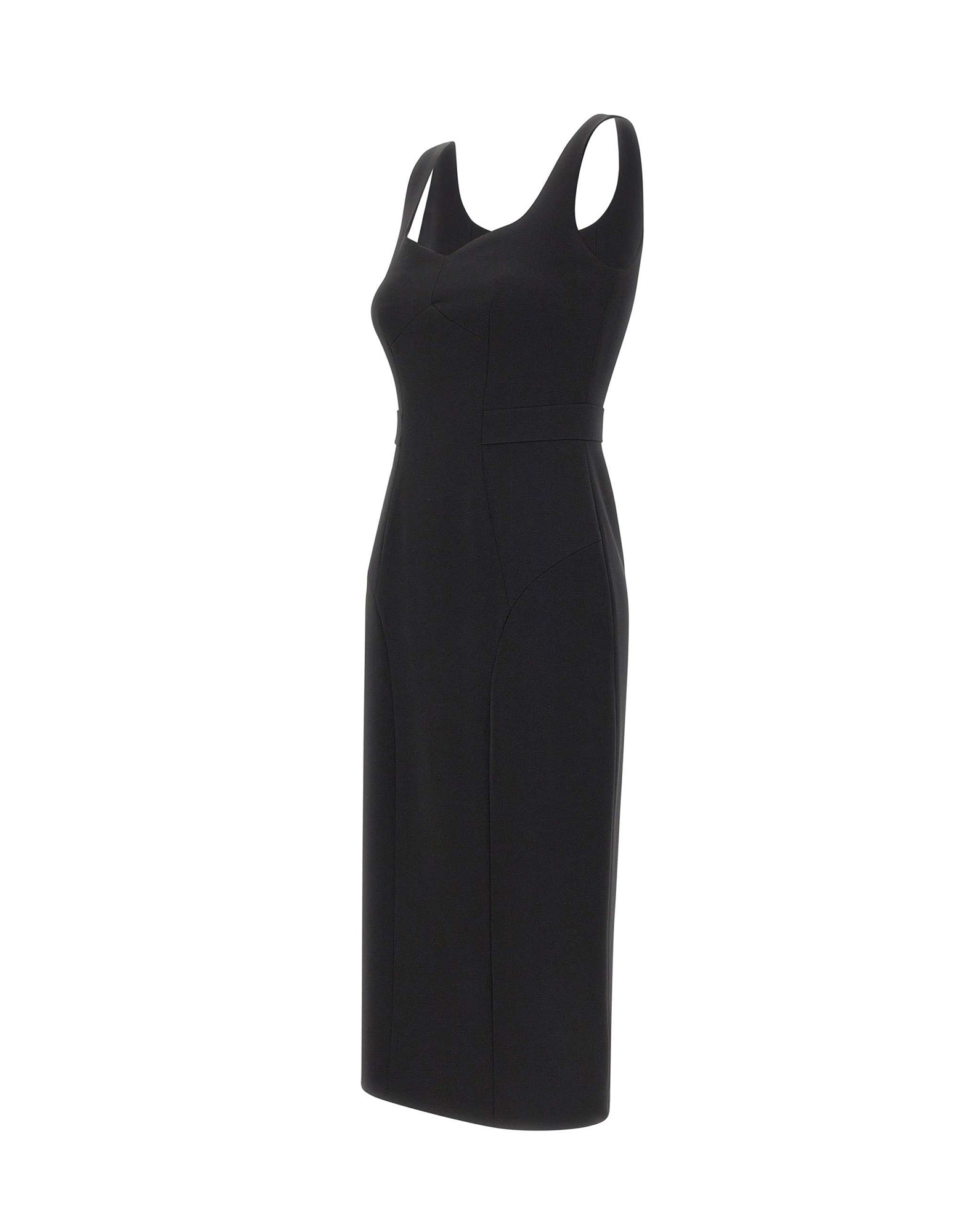 Max Mara Studio Abito princesse in cady tecnico, view 2
